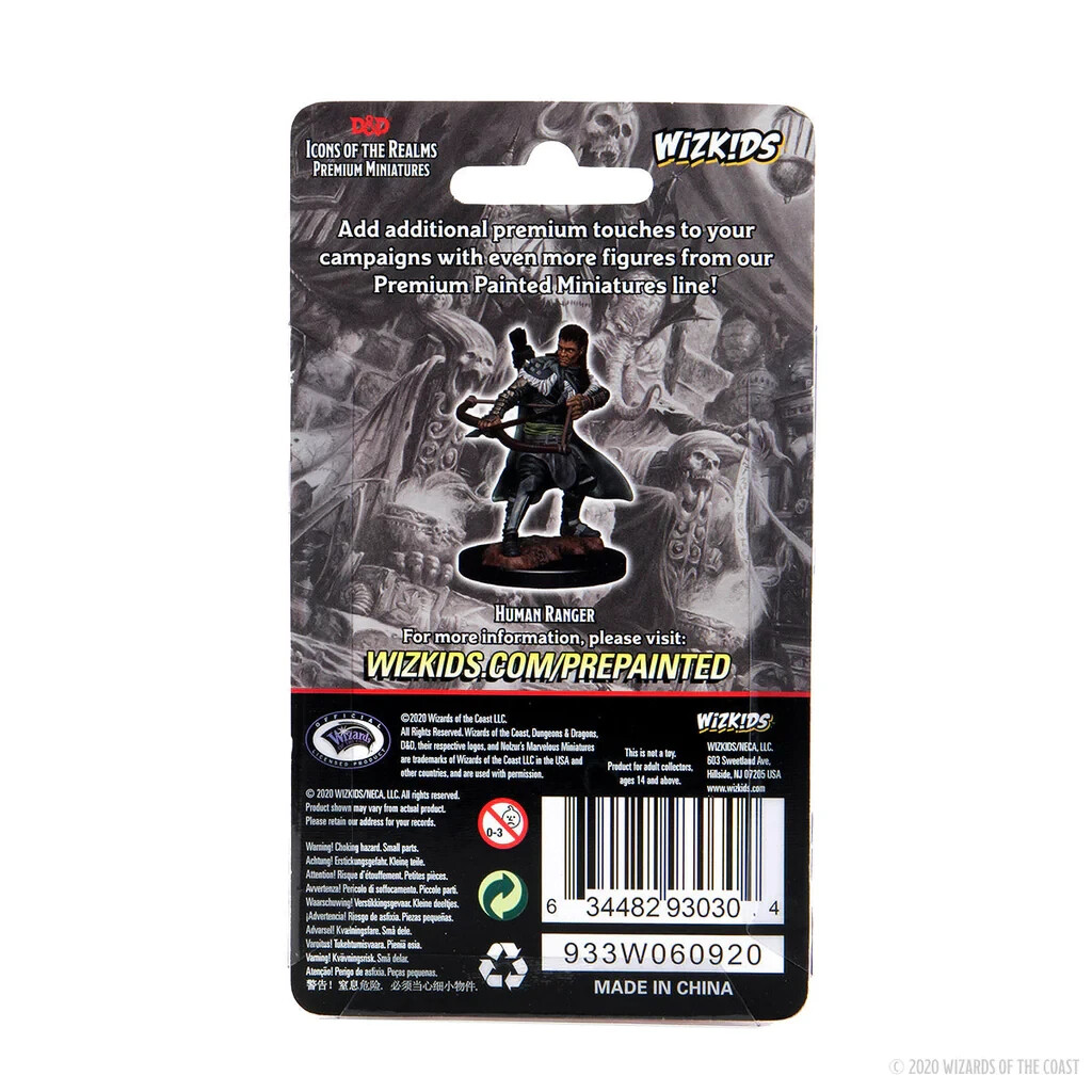 DUNGEONS & DRAGONS ICONS PREMIUM MINIATURES ~ HUMAN MALE RANGER