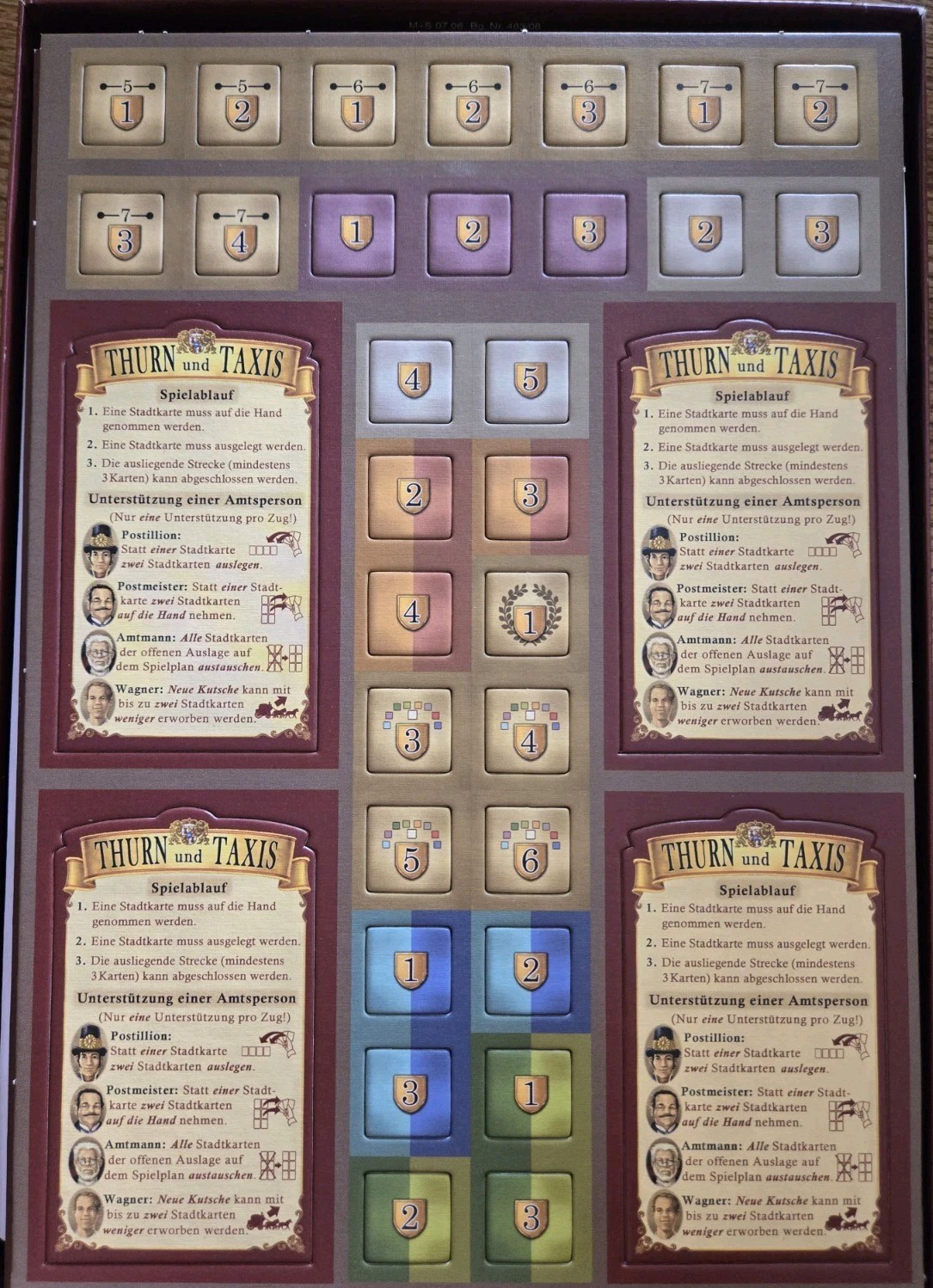 Thurn And Taxis Board Game German Postal Mail Route Hans Im Gluck Complete