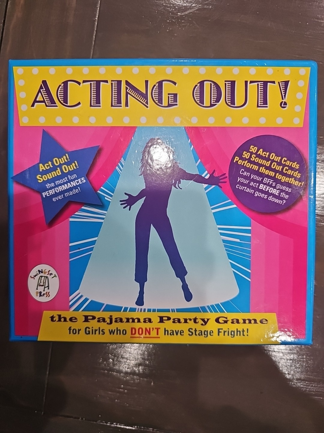 Acting Out! The Pajama Party Game For Girls Who Don’t Have Stage Fright! *GREAT*