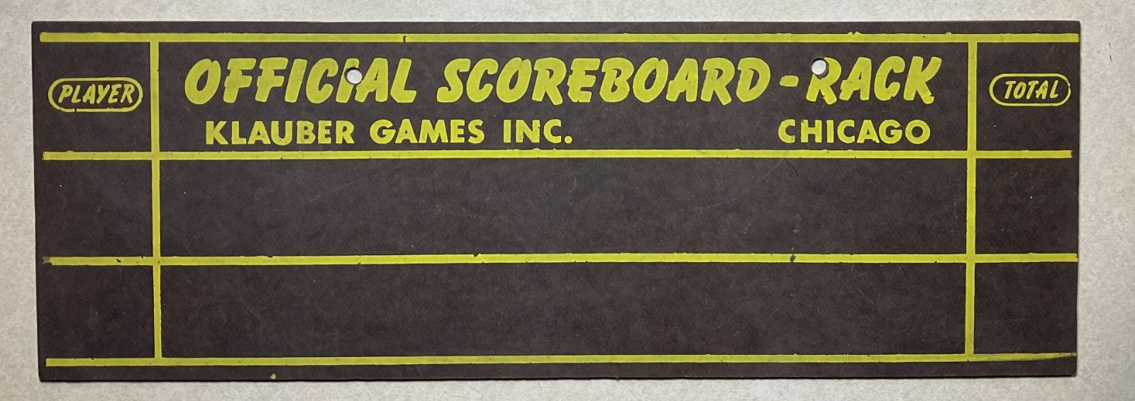 Vintage Klauber Games Inc. Official Scoreboard Rack Chalkboard-Chicago USA