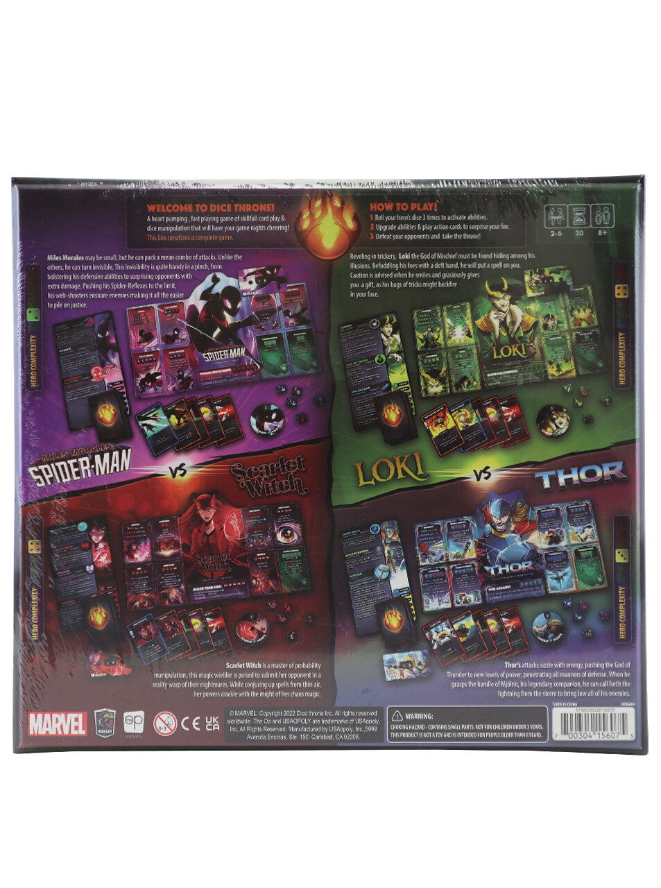 Marvel Dice Throne 4 Hero Box Champion Edition Thor Loki Spider-Man New Sealed