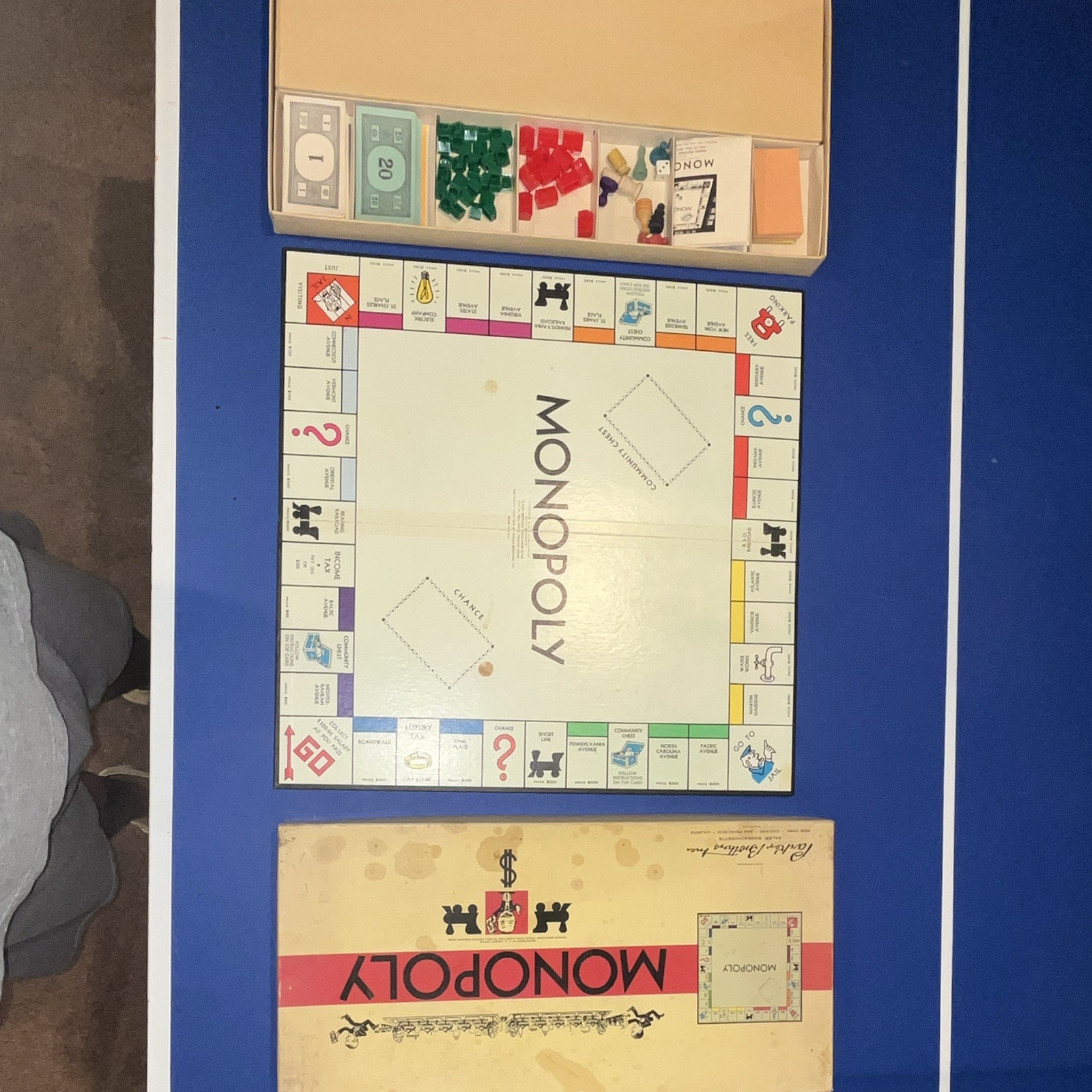 Parker Brothers Monopoly Vintage 1950’s Real Estate Board Game 2+ Players