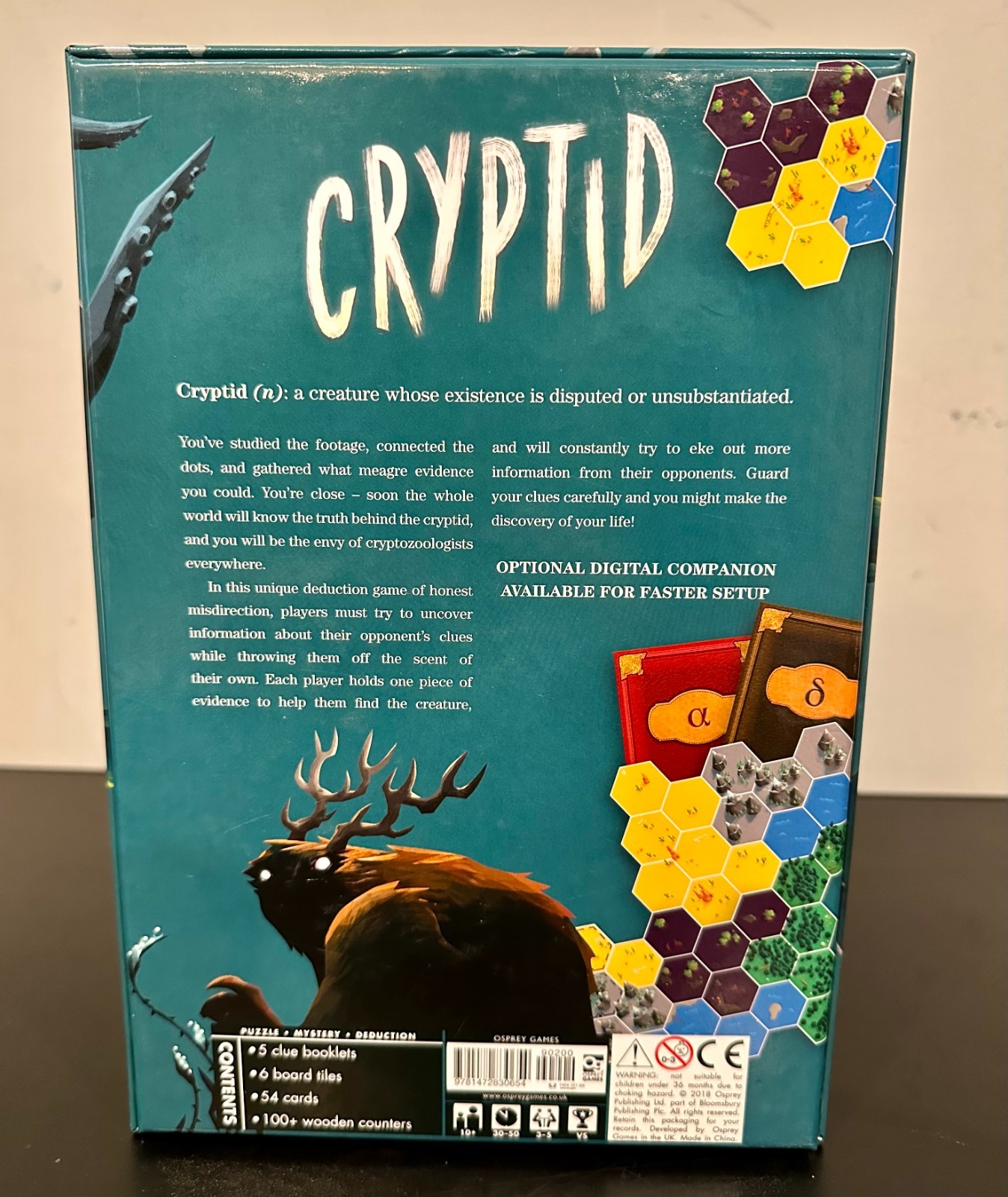 Cryptid Board Game by Hal Duncan/Ruth Veevers, 2018 Osprey Games (COMPLETE)