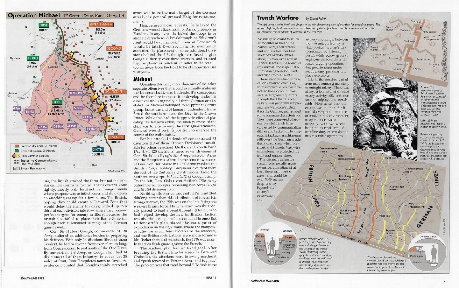Command Magazine #16 1918 Storm in the West WWI; Operation Desert Weirdness
