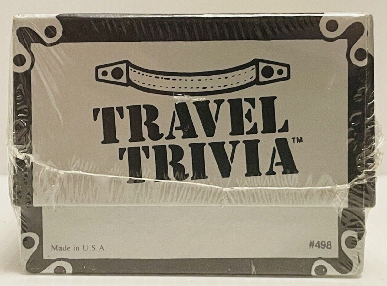 Travel Trivia Game Question Cards Sports Geography Arts Food History #498