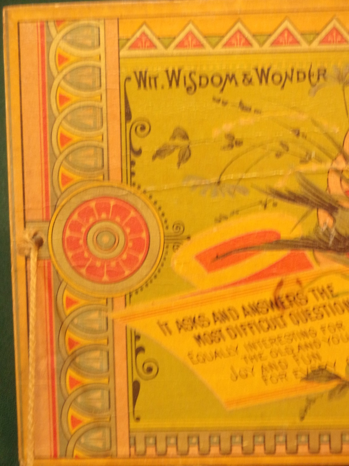 RARE 1887 Parlor Game: THE WORLD’S EDUCATOR, W.S. Reed Toy Co., Leominster, MA.