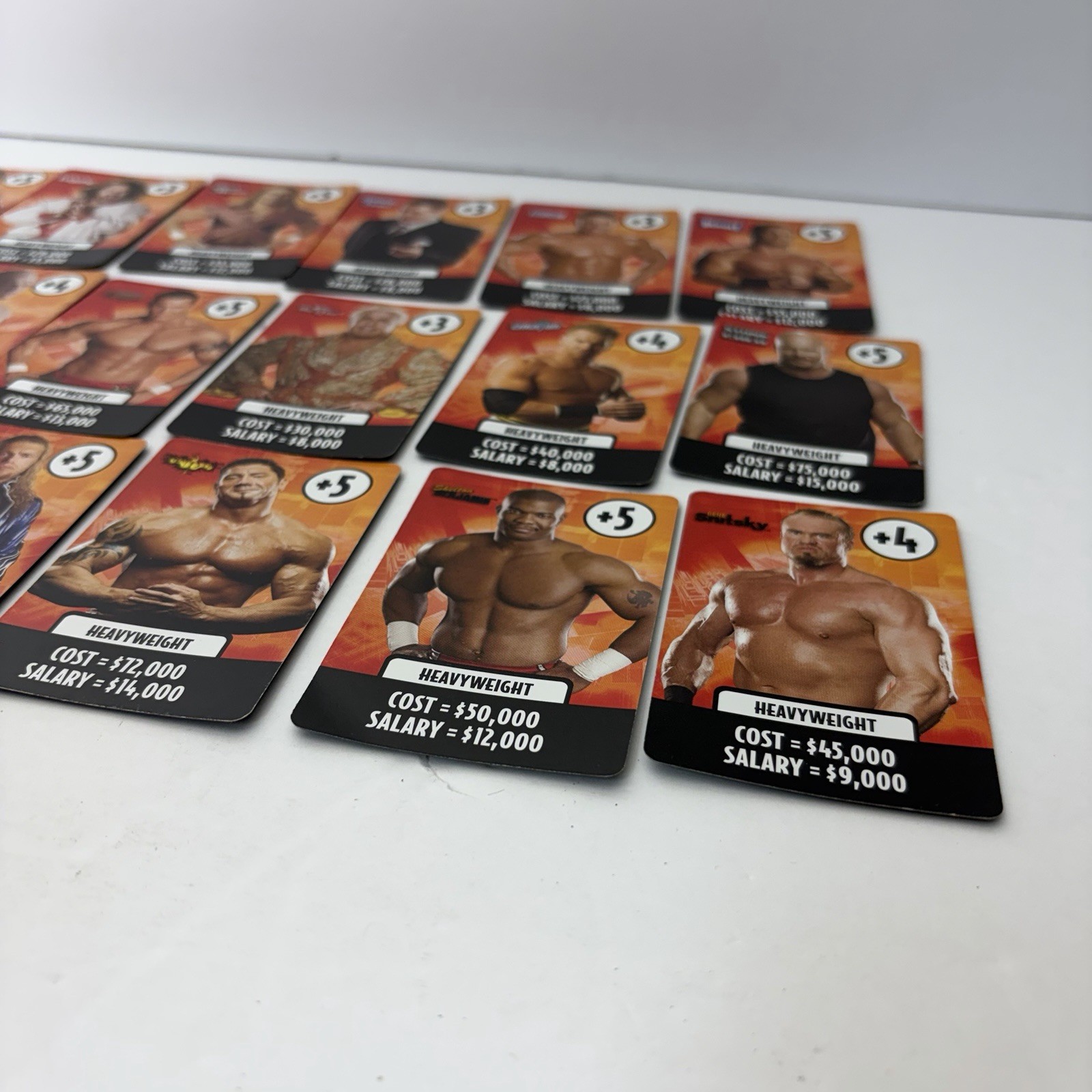 2005 wwe DVD Board Game Raw Cards Lot Of 18