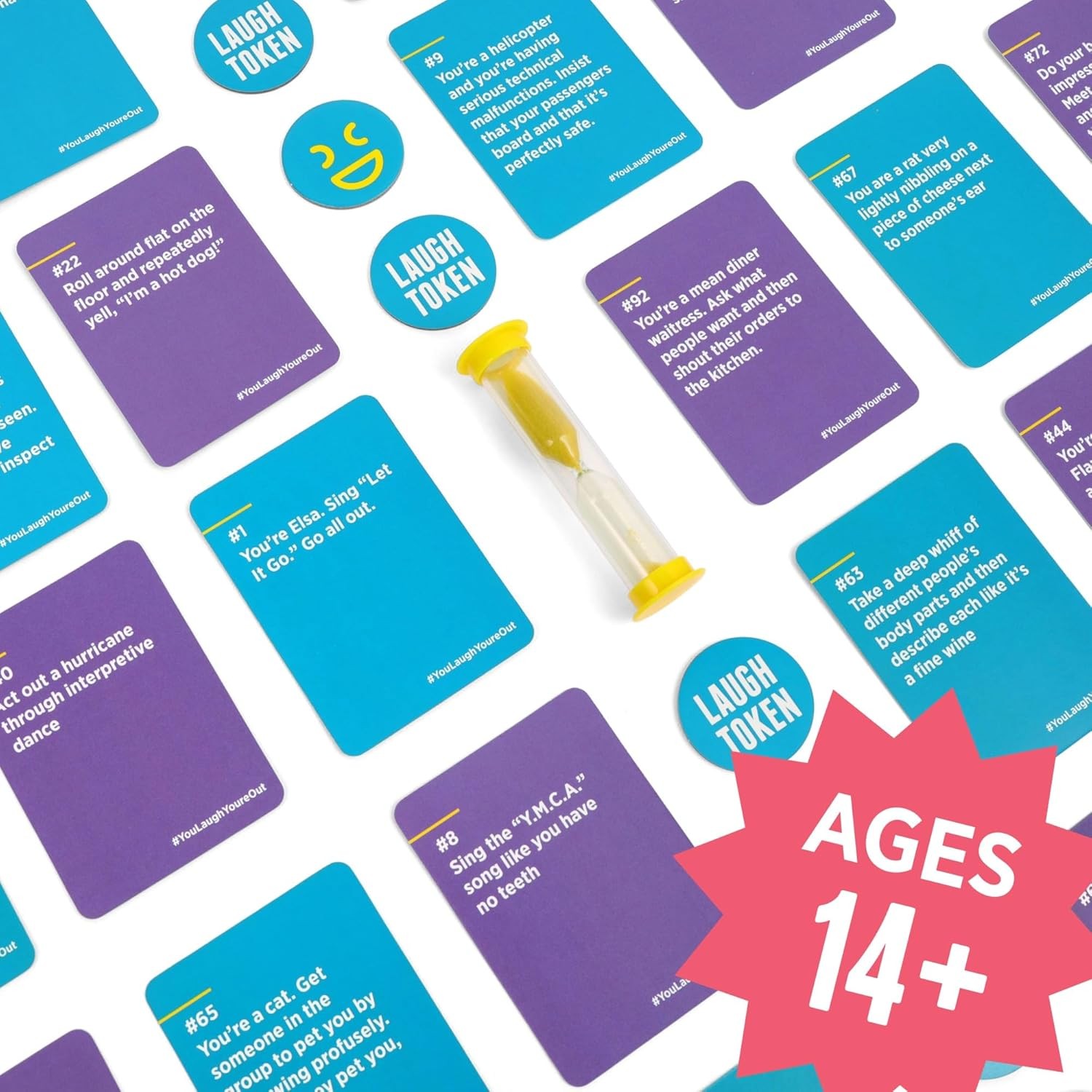 You Laugh You’Re Out: The Try Not to Laugh Family Card Game for Adults & Teens