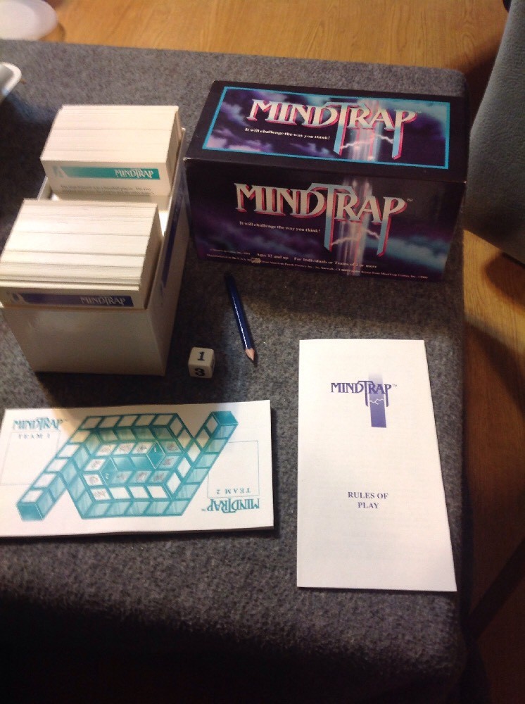 MINDTRAP IT WILL CHALLENGE THE WAY YOU THINK, GAME 1991 – Complete