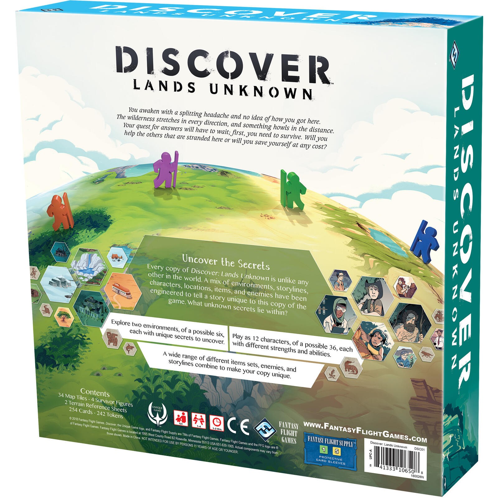 Discover: Lands Unknown Board Game | A Game of Exploration and Survival