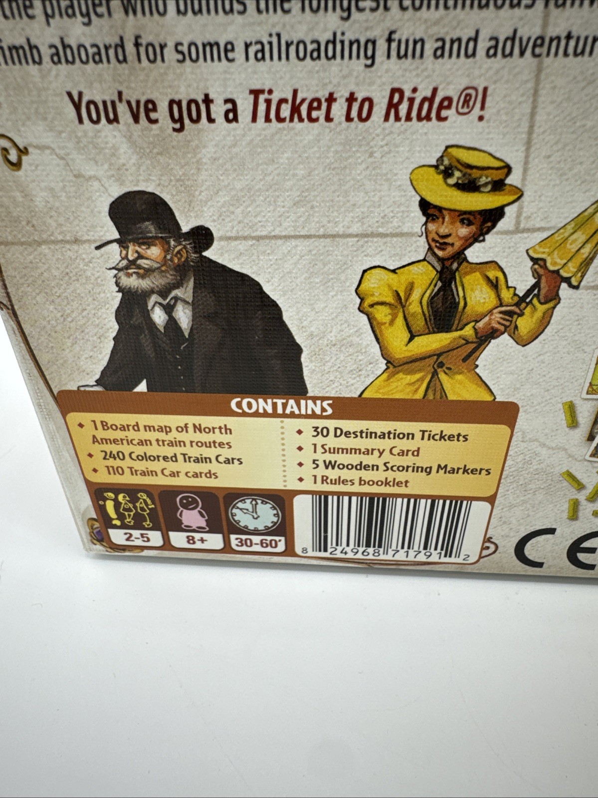 Days of Wonder Ticket To Ride by Alan R Moon Train Adventure Board Game Complete