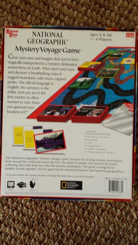 National Geographic Mystery Voyage Game USED by University Games complete