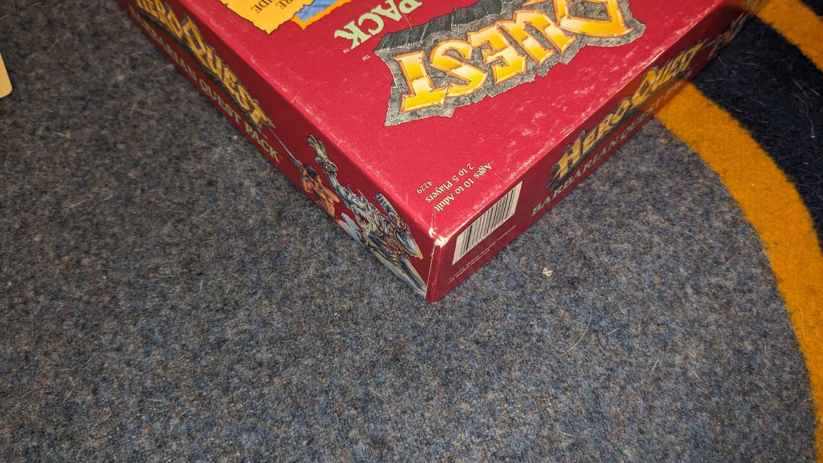 Vintage 1992 Heroquest Barbarian Quest Pack Milton Bradley OOP- Incomplete READ