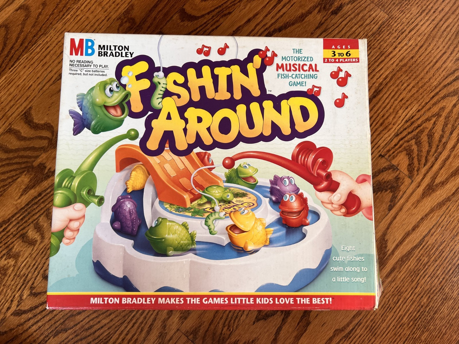 VTG 1997 Fishin’ Around Game Milton Bradley 100% COMPLETE! Works!