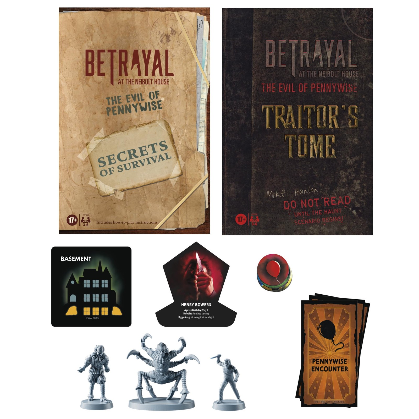 Hasbro Gaming Betrayal at the Neibolt House: The Evil of Pennywise Expansion …