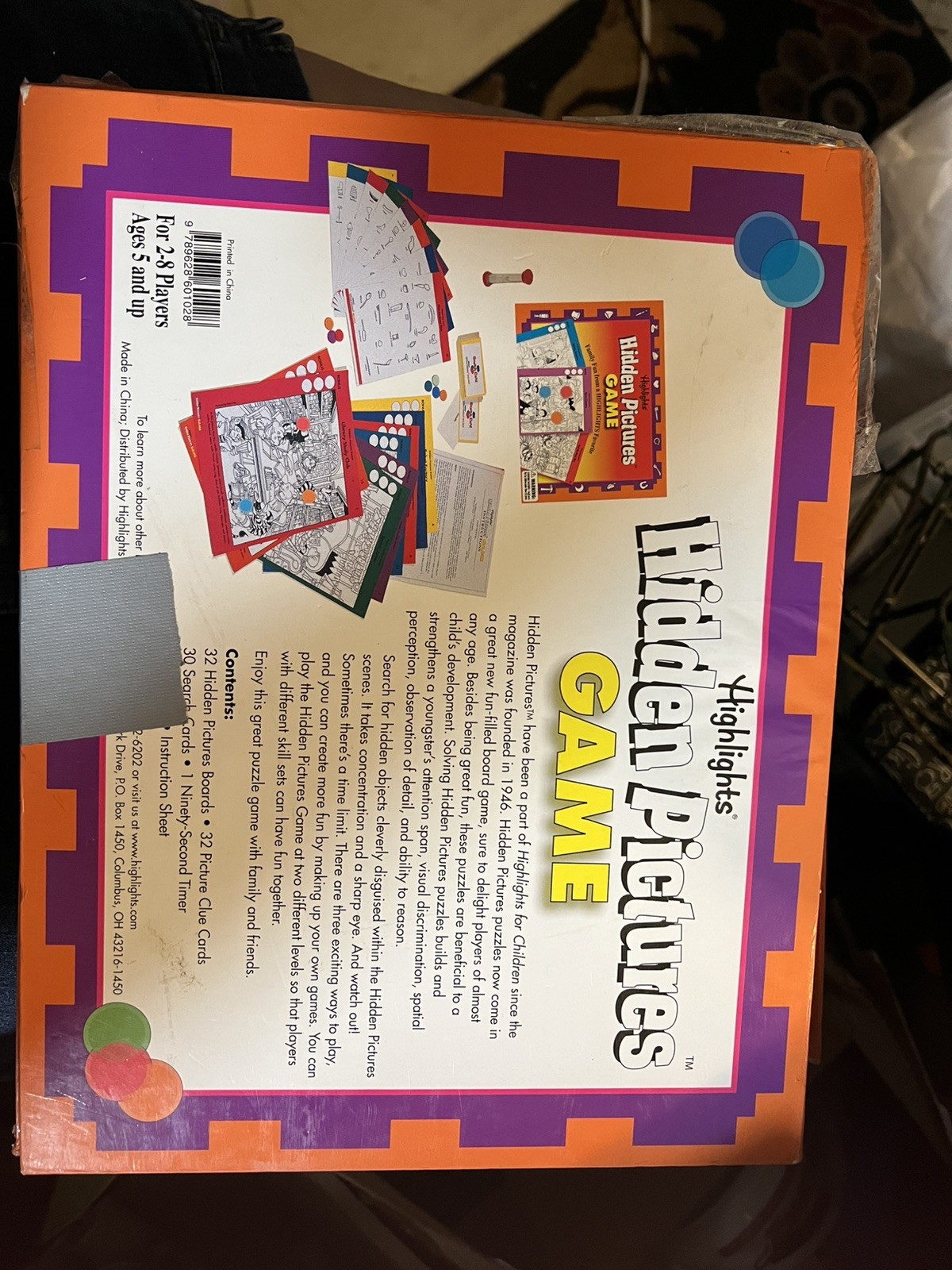 Highlights Hidden Pictures Family Childrens Board Game Almost Complete