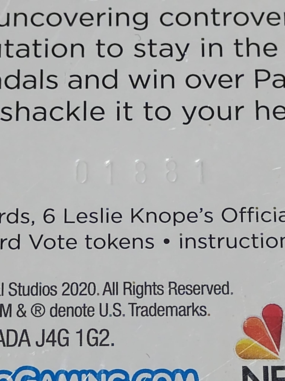 Parks & Recreation Knope For President Party Card Game NBC SEALED
