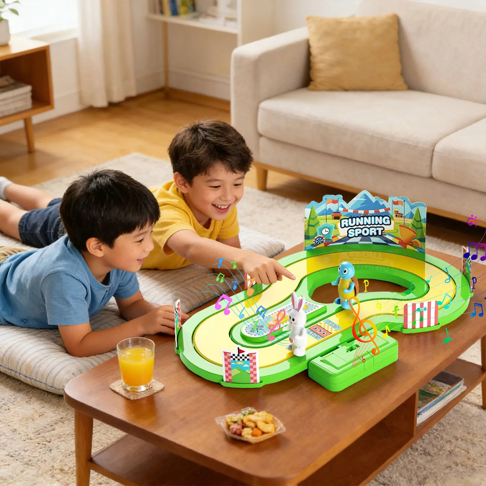 Sensory Racing Game Board 2 Player Parent Child Interactive Activity