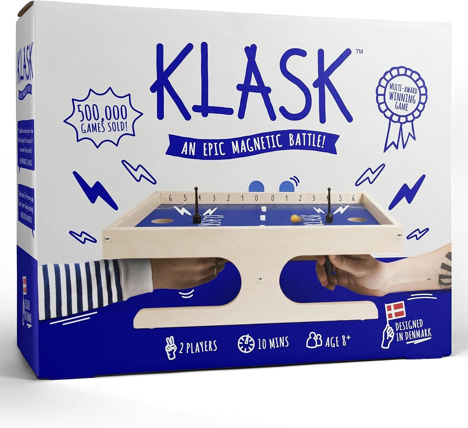 Klask: The Engaging Magnetic Game of Skill for Kids & Adults – Portable Fun!