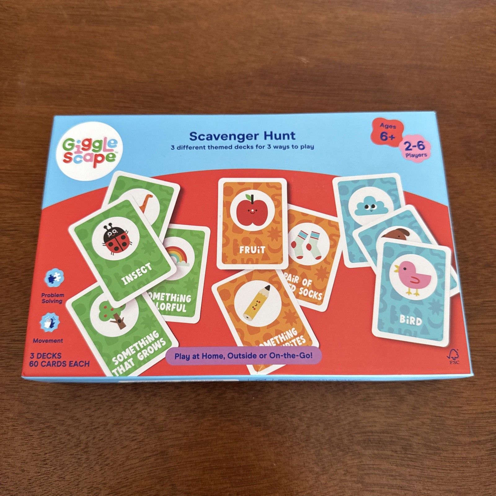Giggle Scape Scavenger Hunt – 3 Decks 60 Cards Each 2-6 Players