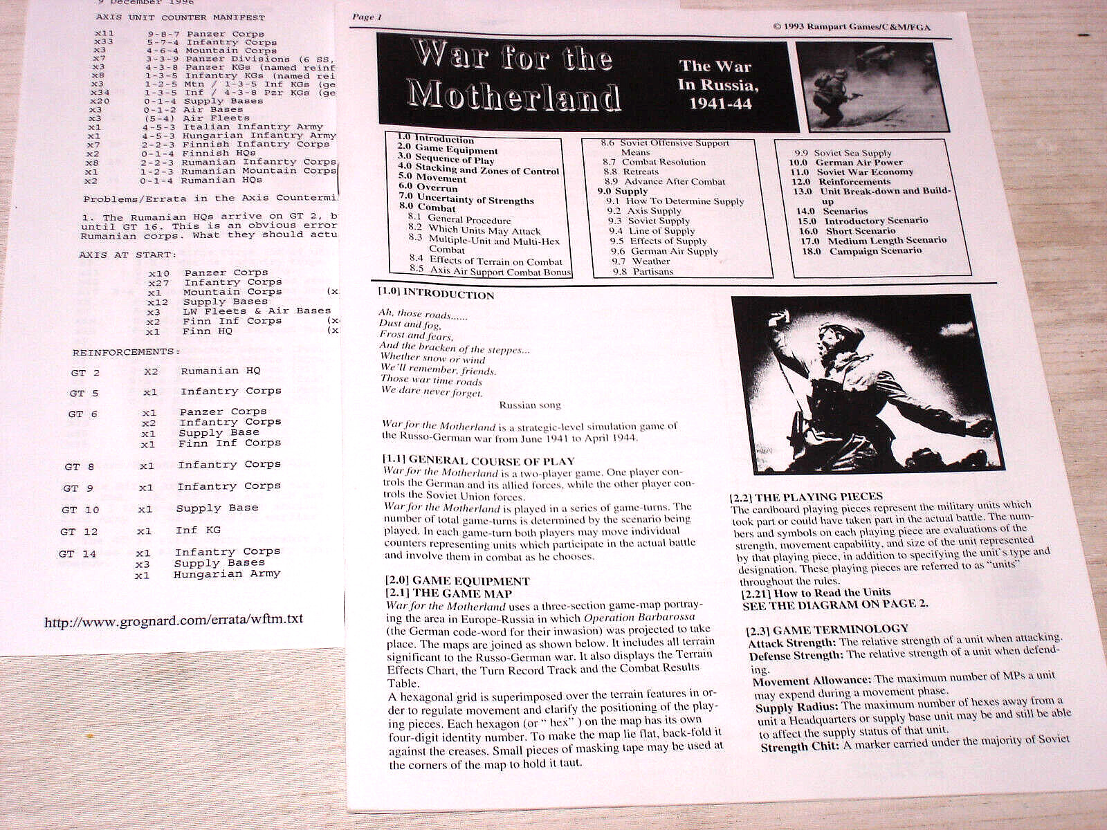 Rampart Games – Masahiro Yamazaki’s WAR FOR THE MOTHERLAND (1993)