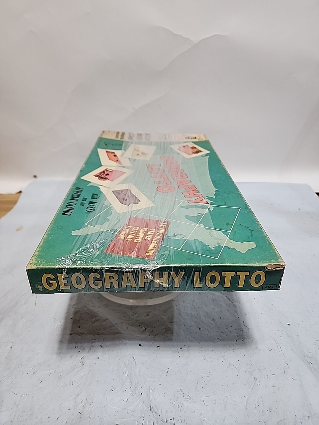 1956 Geography Lotto Game Vintage Milton Bradley 48 United States Complete