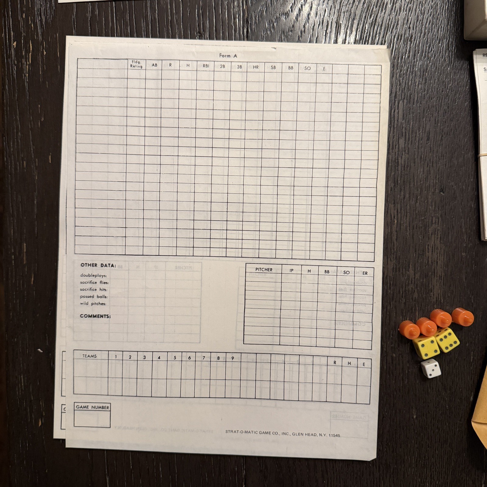 Vintage 1981 Season Stats Strat-O-Matic Baseball Board Game 1980 Season Cards