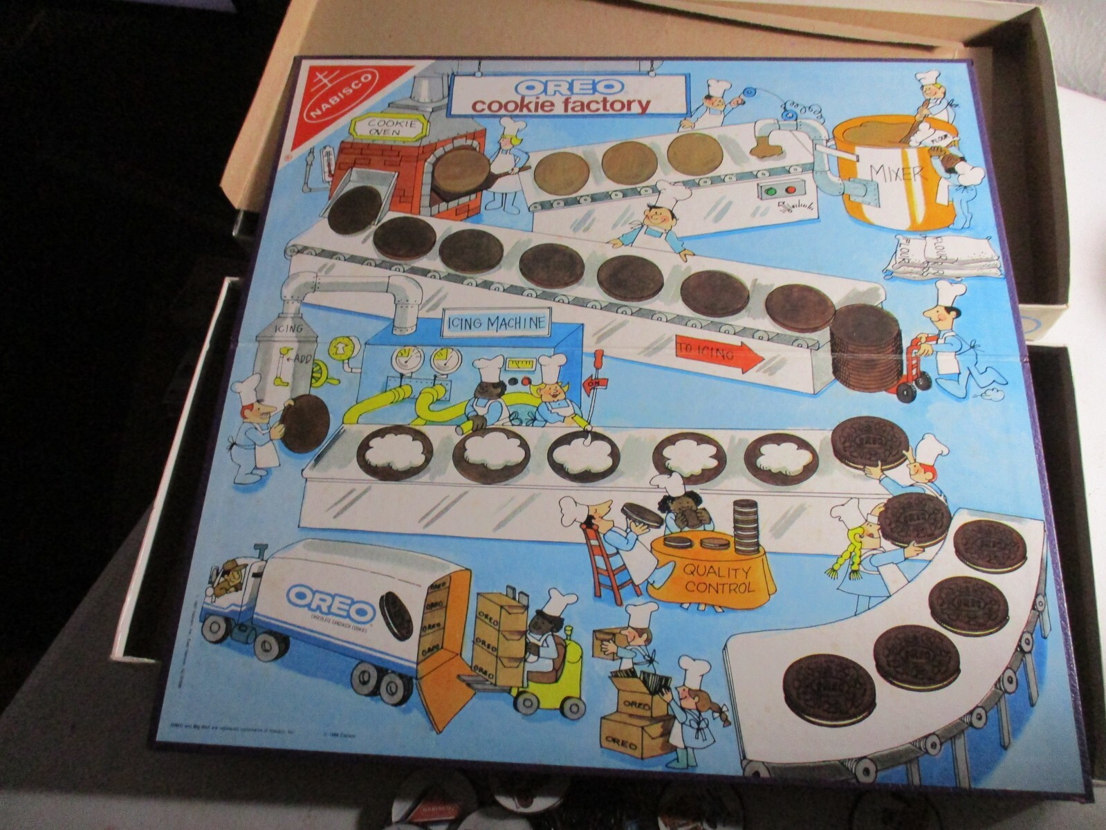 Vintage 1988 Nabisco Oreo Cookie Factory Match Game by Cadaco Complete #508