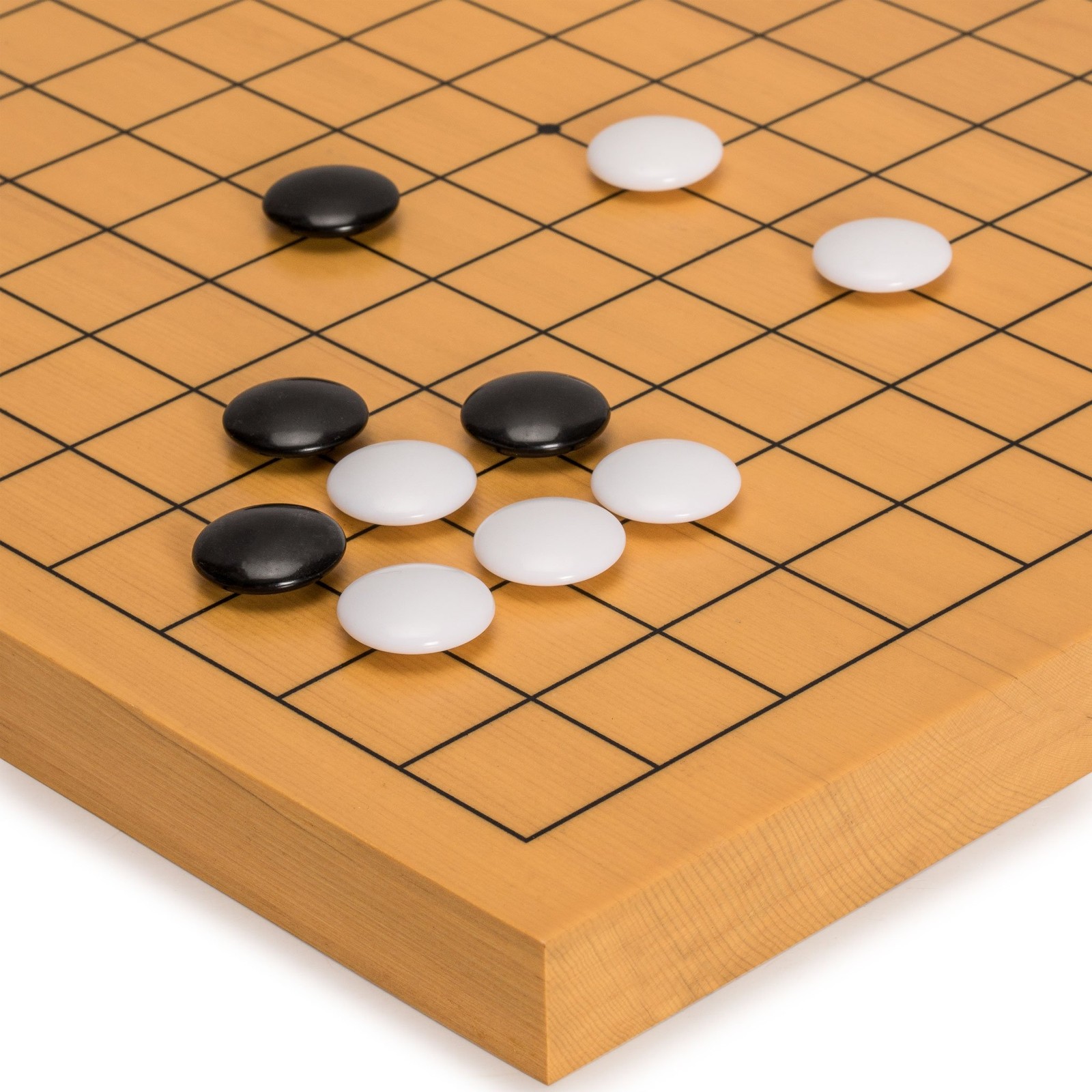 Shin Kaya Beginner’s Reversible 13×13 / 9×9 Go Game Set Board (0.8-inch) with…
