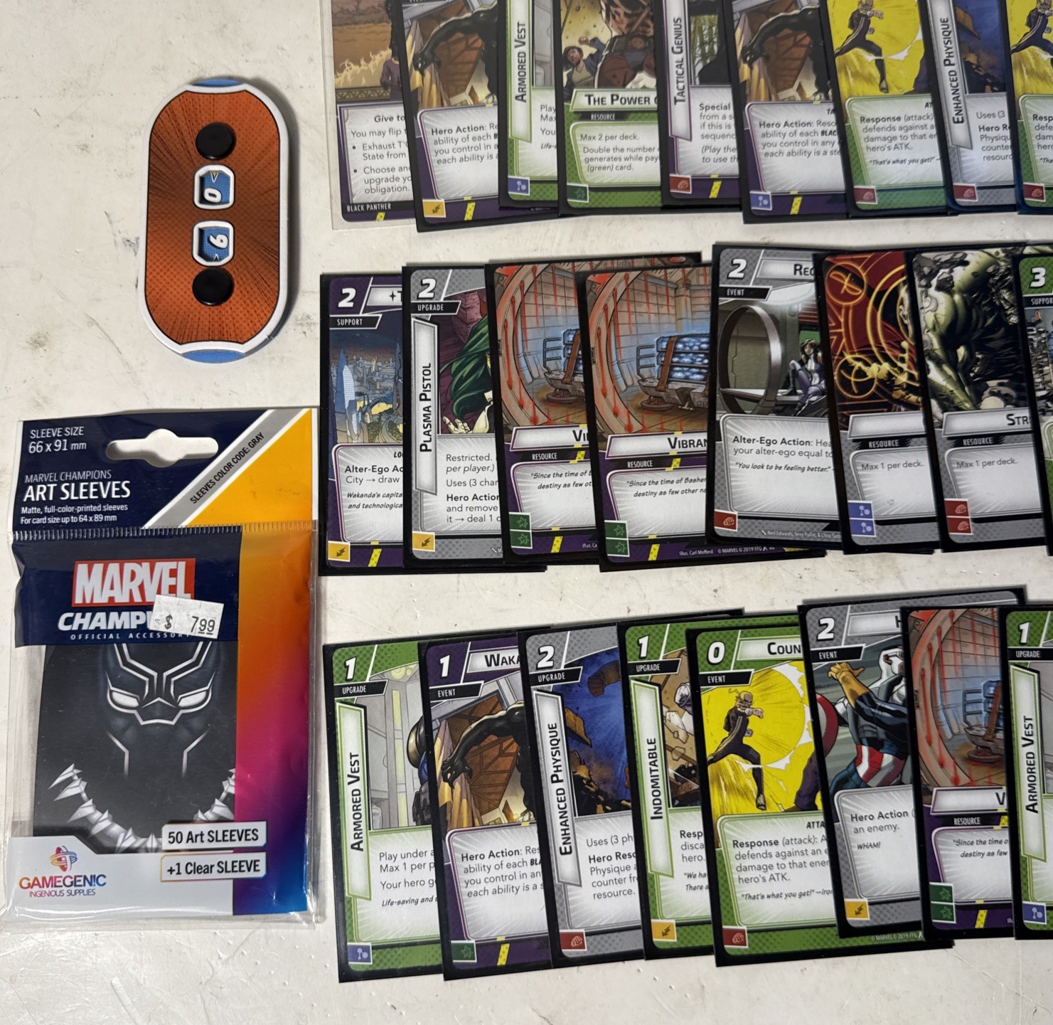 Black Panther Hero Pack Marvel Champions LCG (48 Cards + Art Sleeves)
