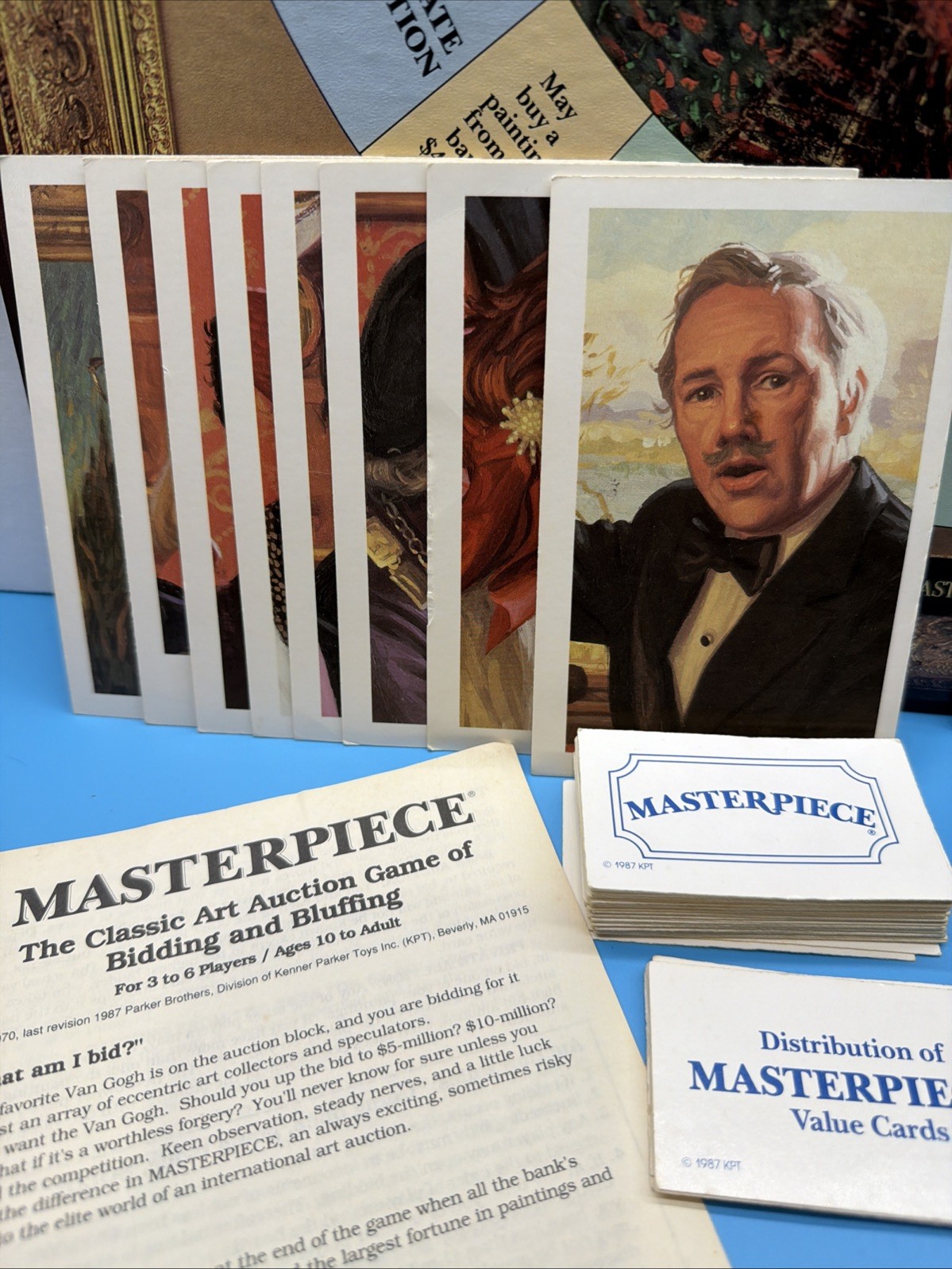 Parker Brothers Masterpiece The Classic Art Auction Game 1987; 100% COMPLETE