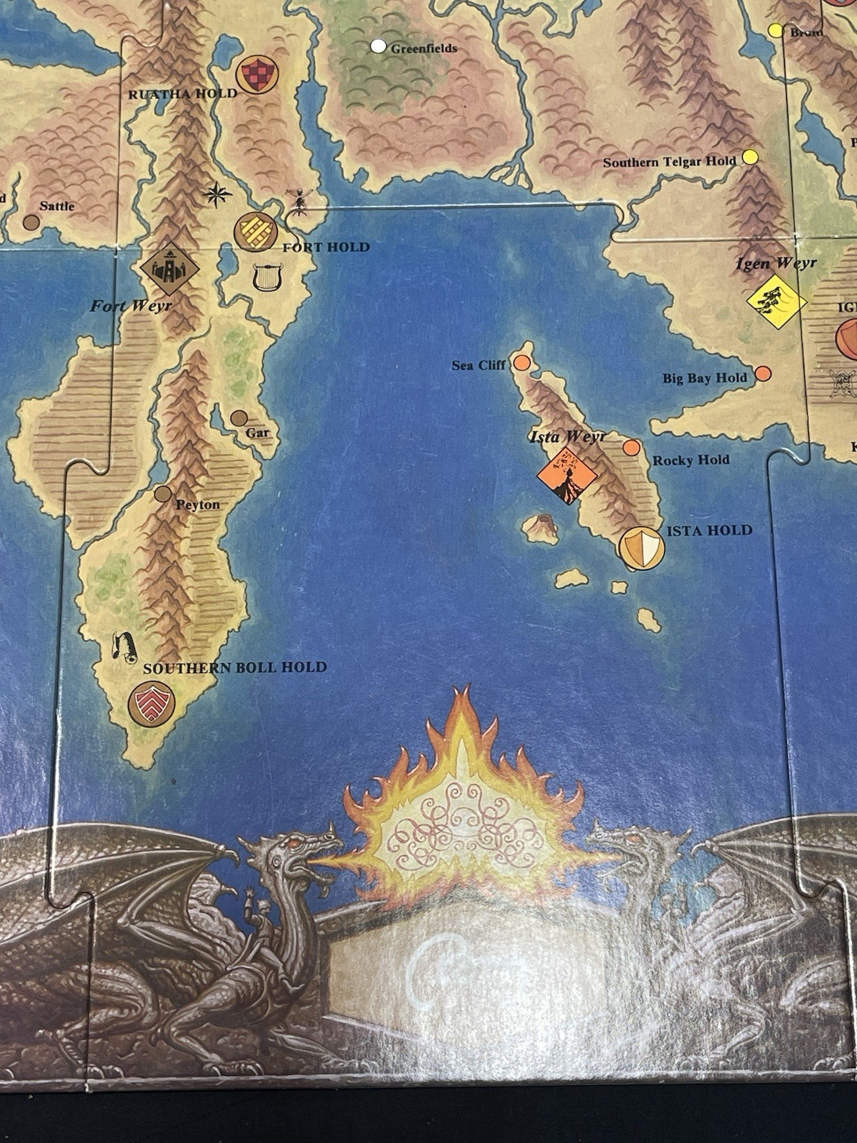 Dragonriders of Pern Mayfair Board Game Vintage READ Description
