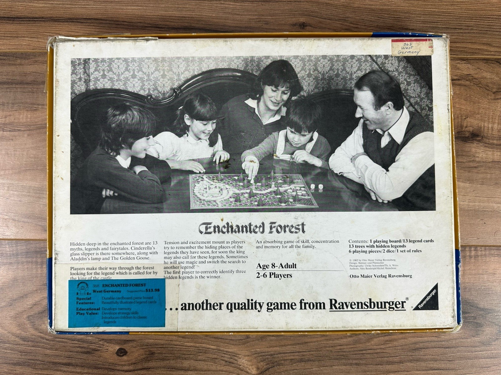 Enchanted Forest Board Game 1982 Made In West Germany Used 90% Complete