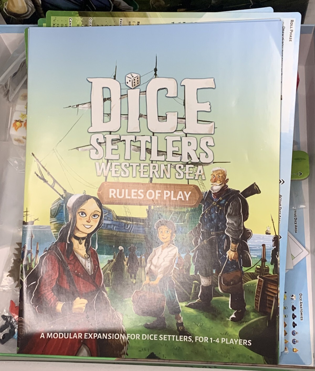 NSKN Boardgame Dice Settlers (Deluxe Ed) + Western Sea Kickstarter David Turczi