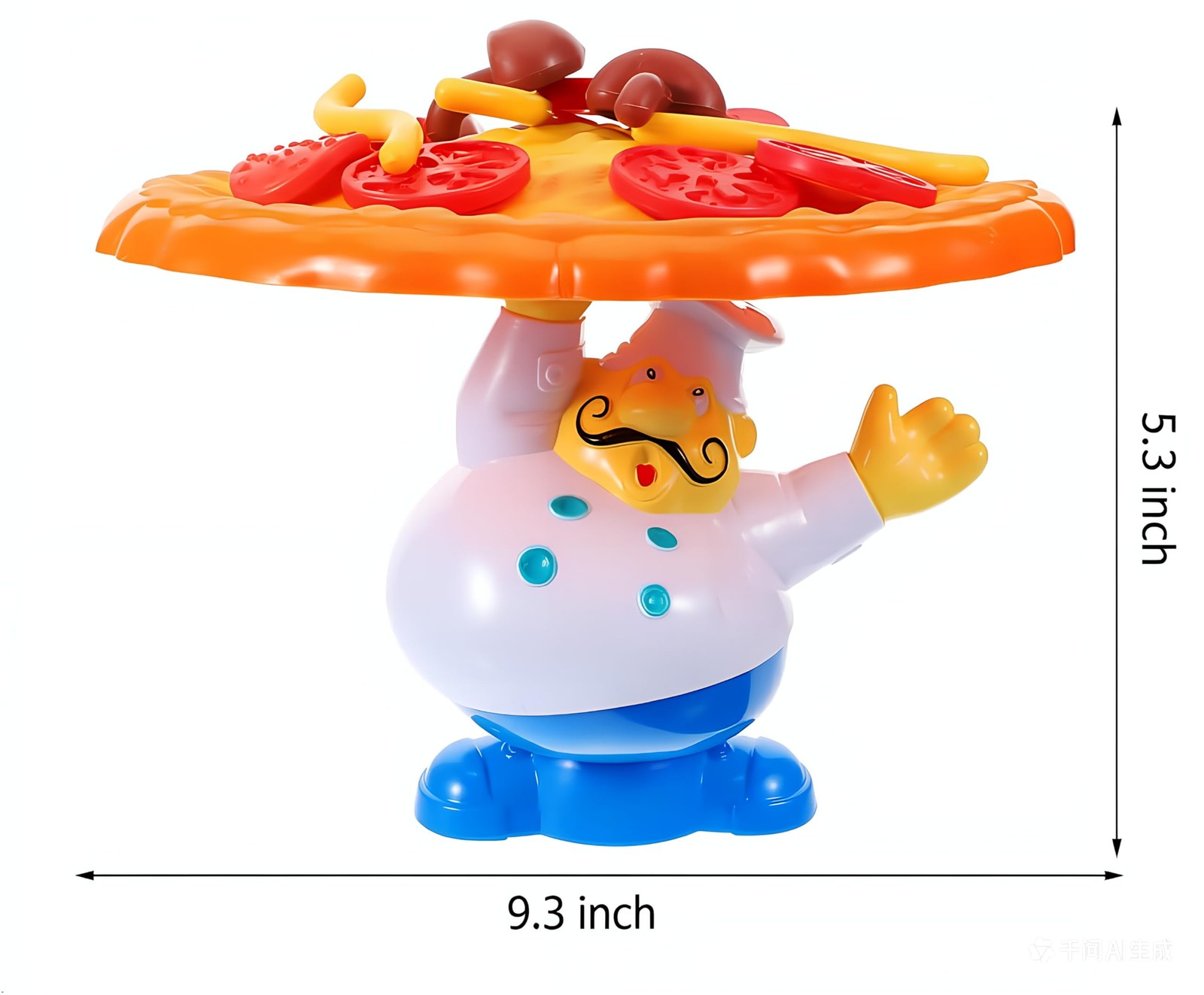 Pizza Stack Game, 2-4 Player Family Party Toy, Kids Adults 5+