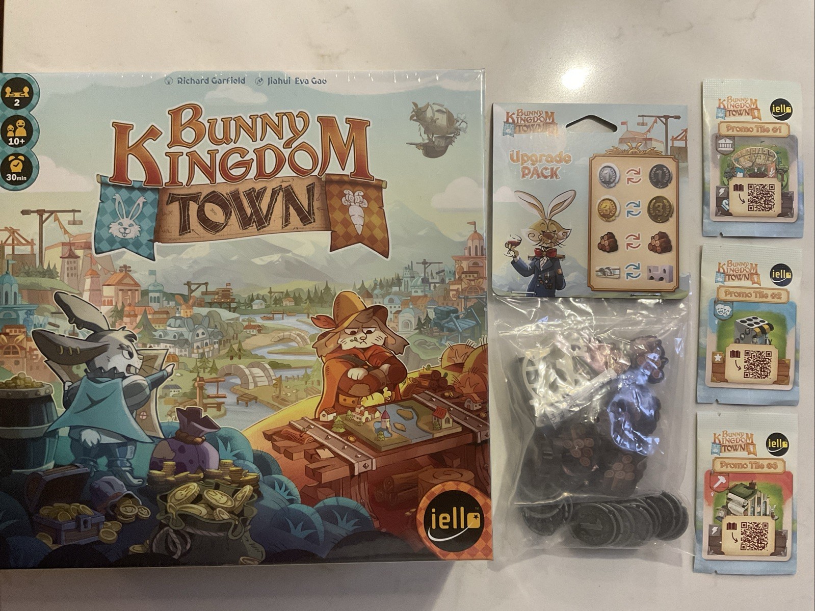 Bunny Kingdom Town – New Game with 3 Convention EXCLUSIVE Promo Tiles + Upgrades