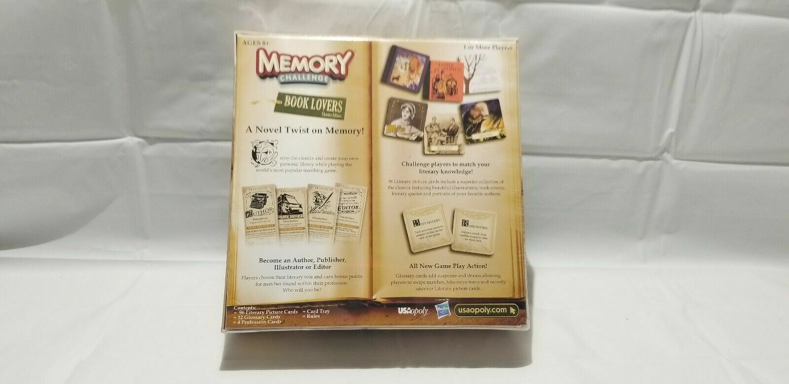 Memory Challenge Book Lovers Classic Edition Factory Sealed, New USAopoly Hasbro