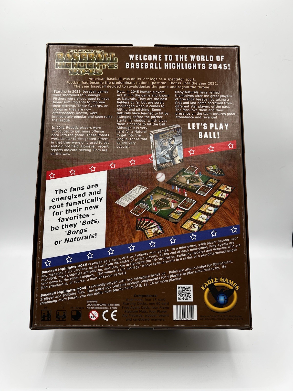 Baseball Highlights 2045 99% Complete Board Game Eagle Gryphon Games FREE SHIP
