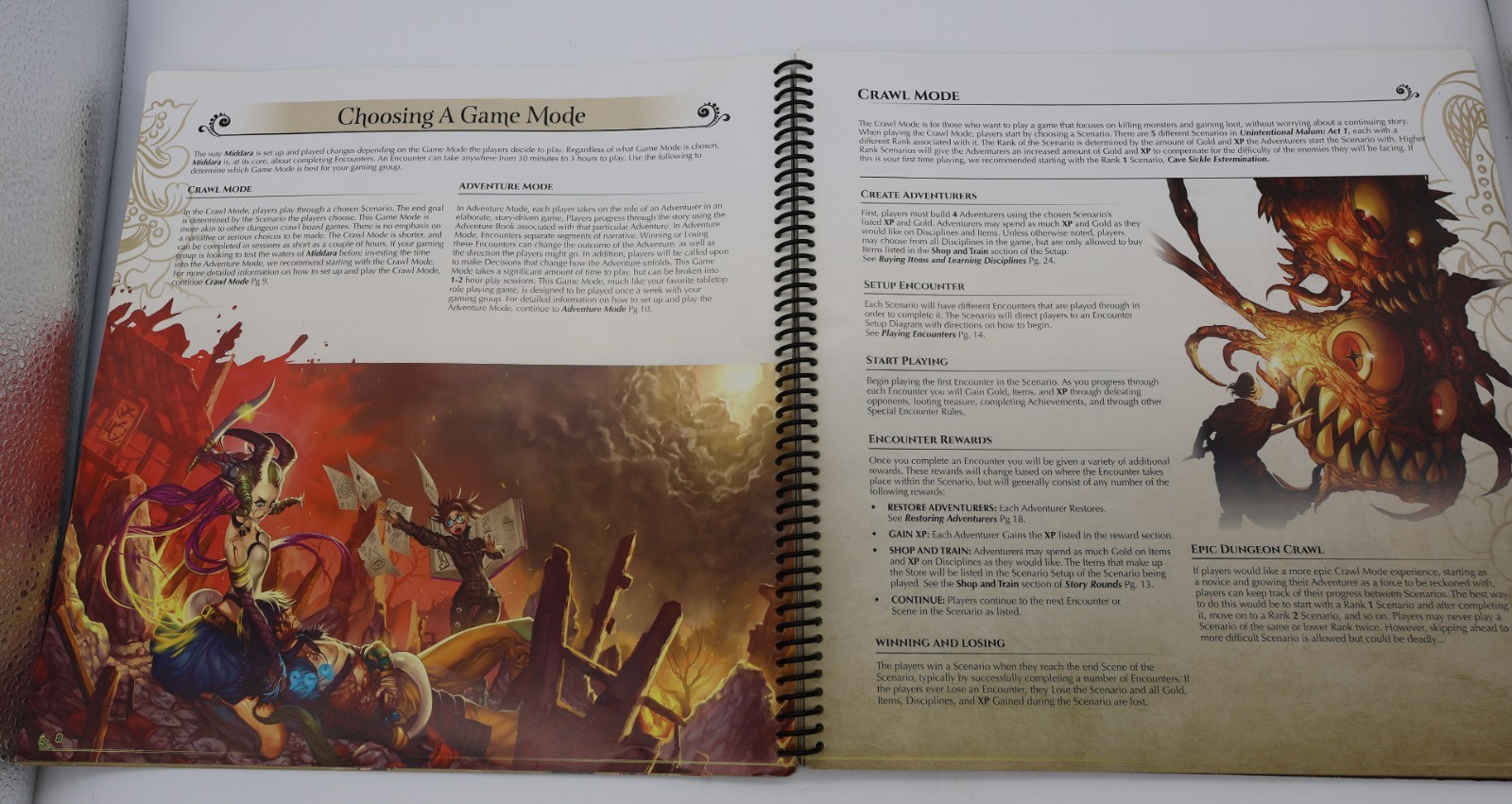 Middara Rulebook Only Replacement Board Game Parts Rule Book