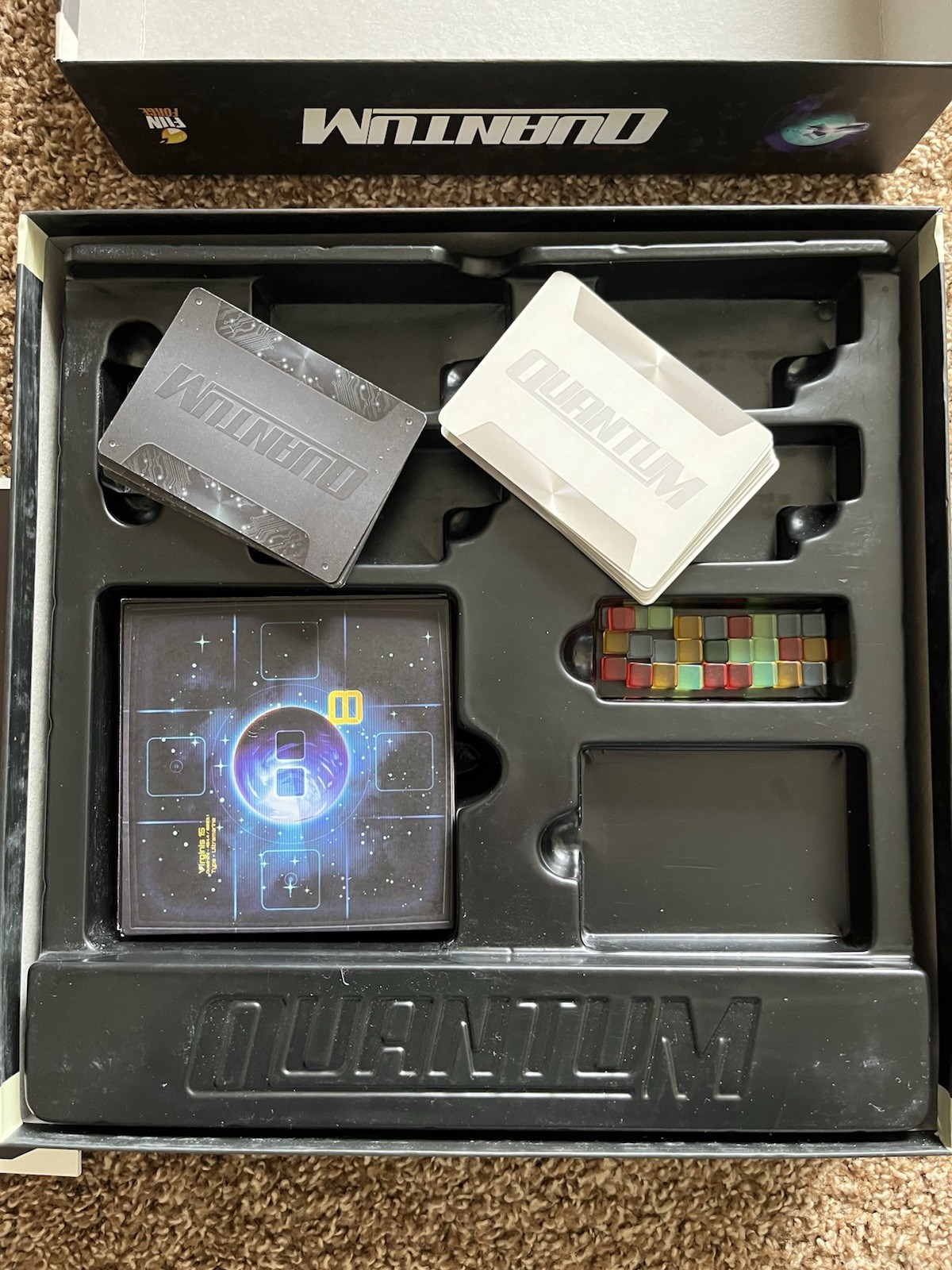 Quantum Board Game by FunForge Revised 2015 Designer Collection Incomplete Read