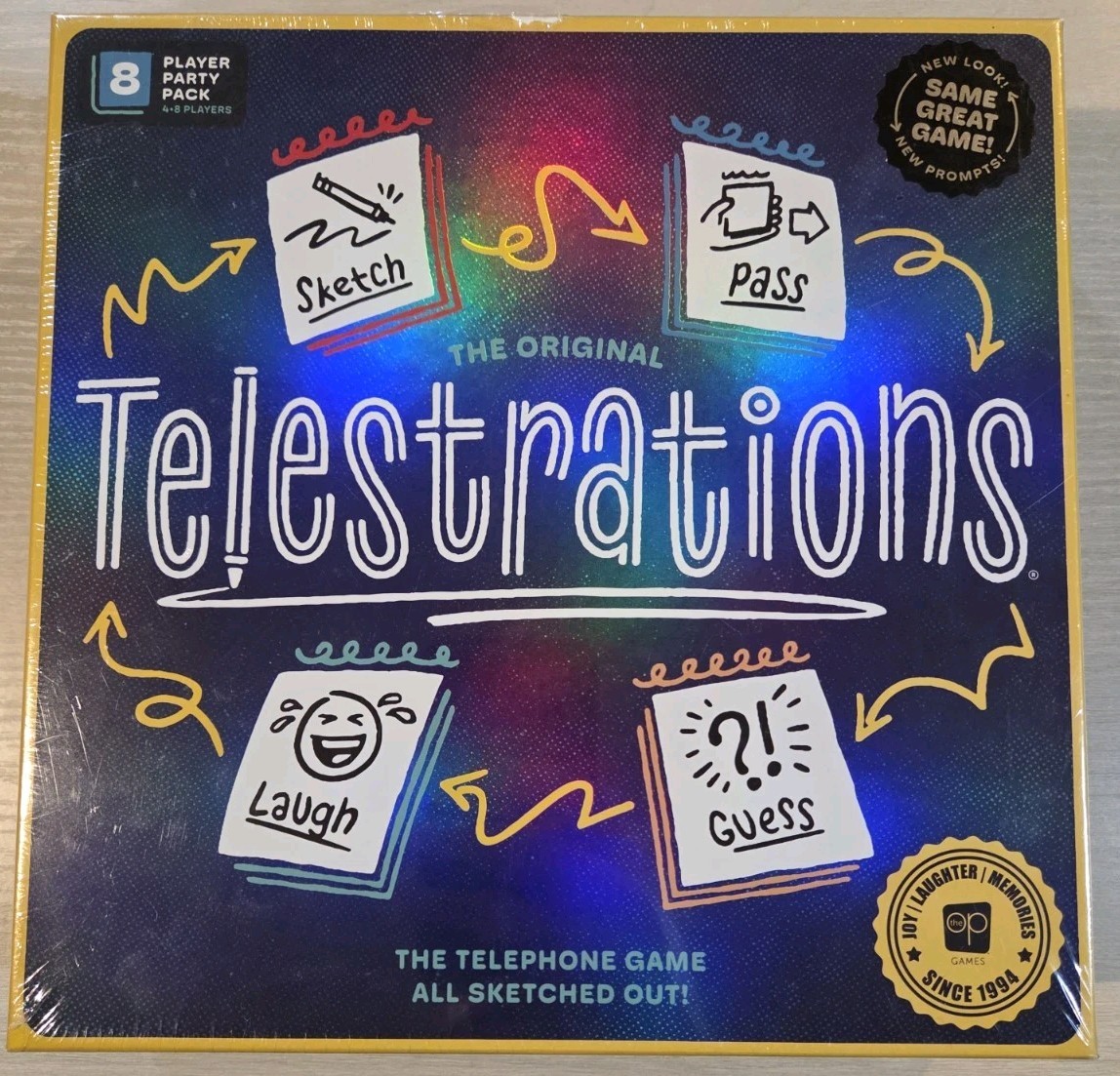 Telestrations 8 Player Party Pack Board Game New Sealed