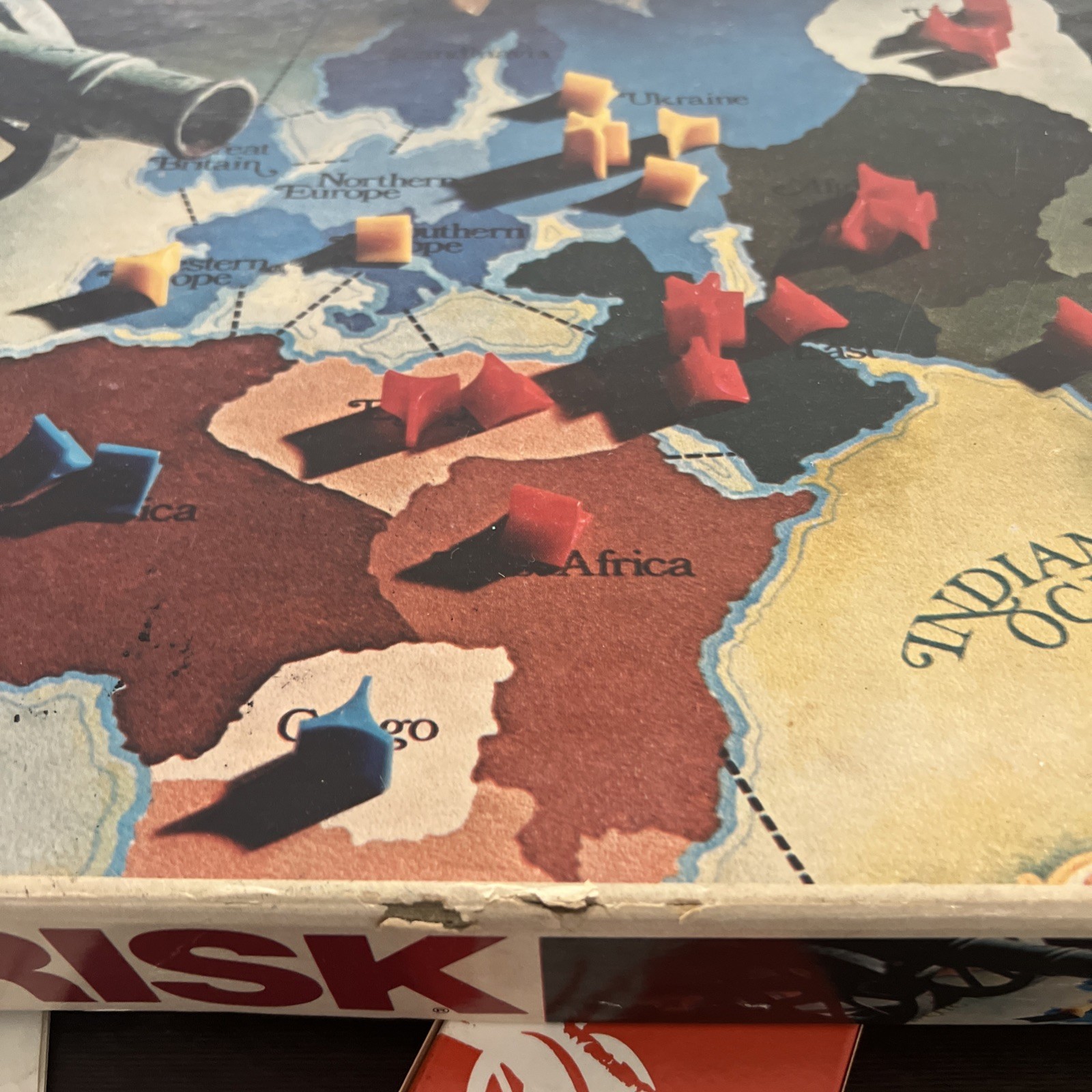 Vtg 1975 Risk Parker Brothers World Conquest Game Complete 10 to Adult