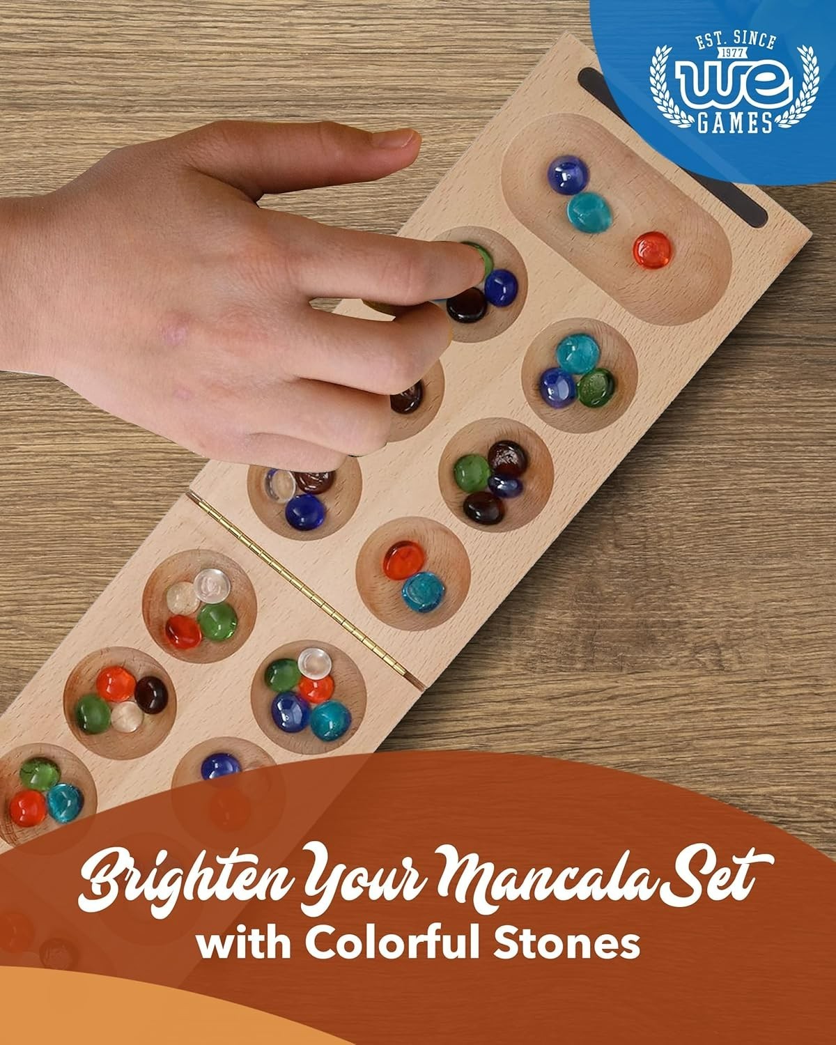 Travel-Ready 48-Pcs Mancala Stones Set – Durable Glass, Perfect Game Accessory