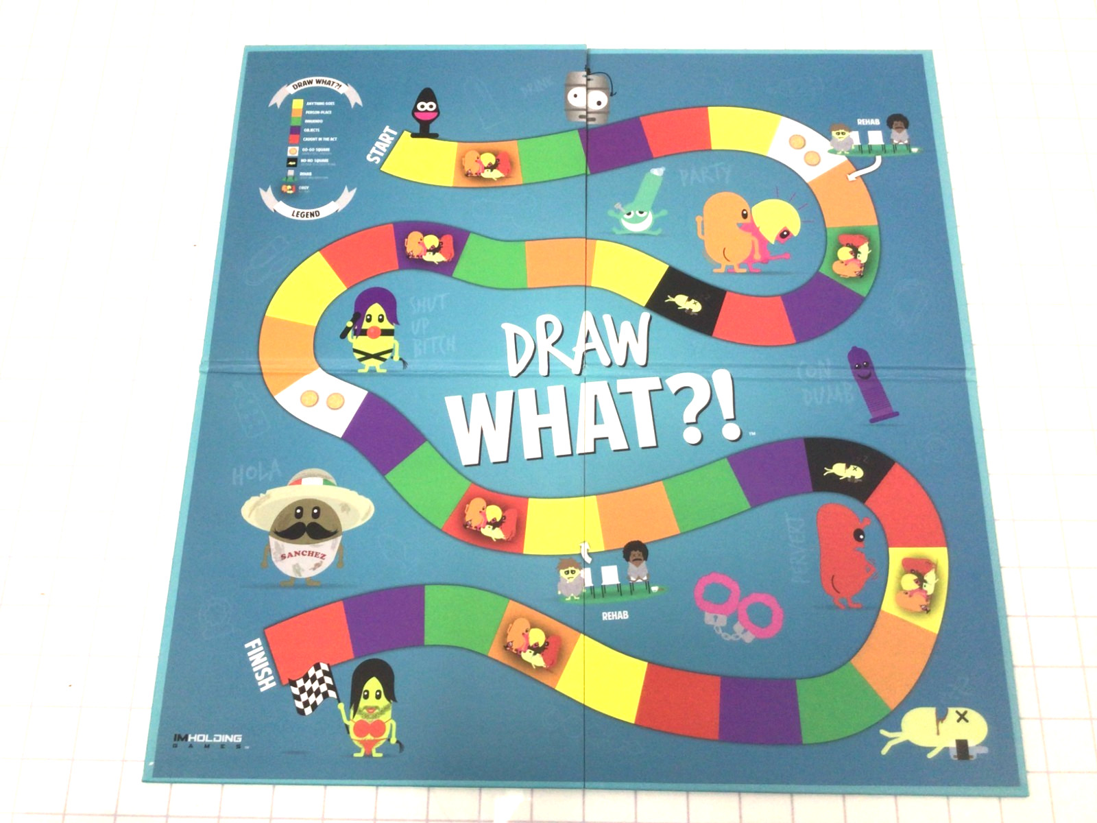 DRAW WHAT?! Adult Party Board Game Offensive Humor FREE EXPANSION PACK INCLUDED
