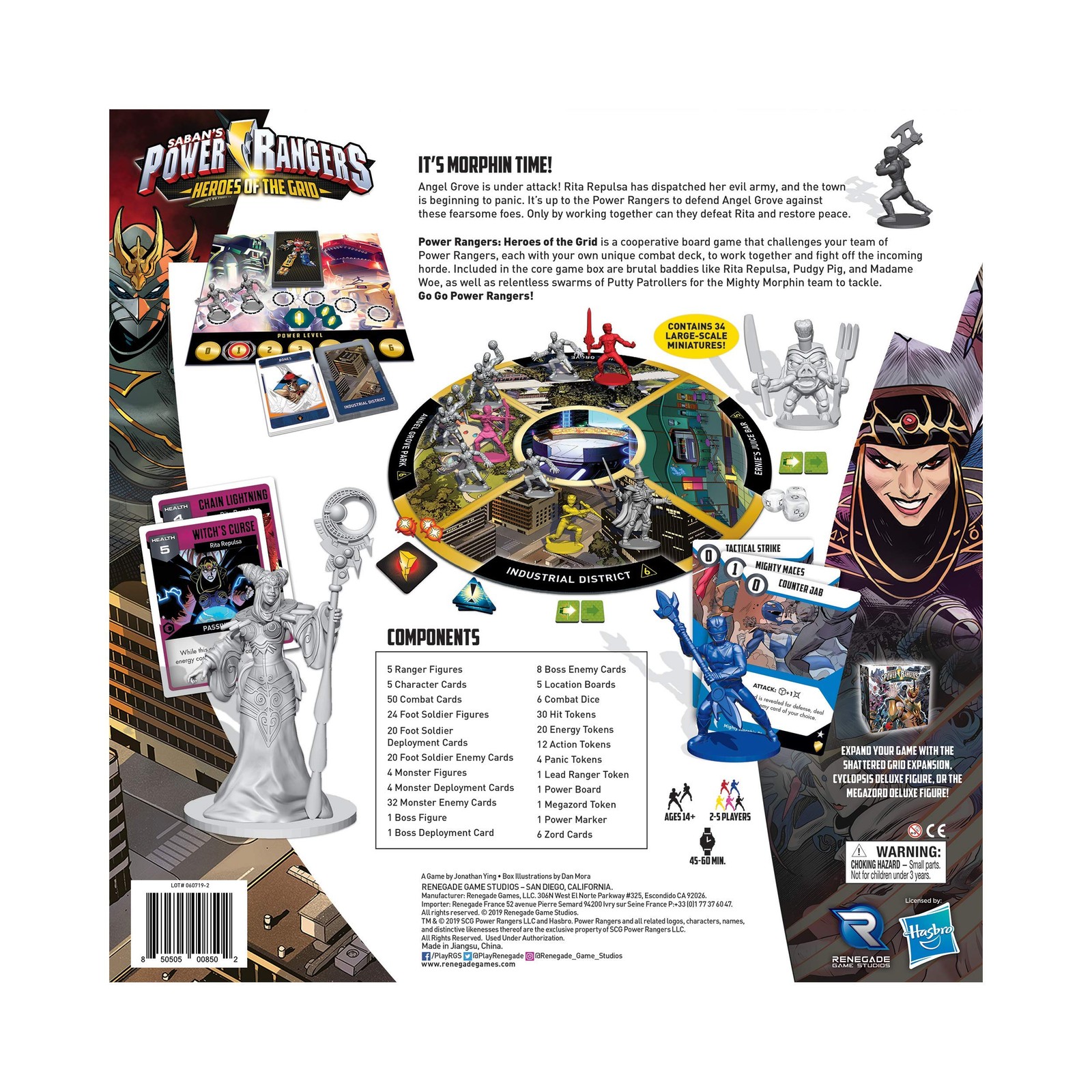 Renegade Game Studios Power Rangers Heroes Of The Grid For 14 Years Rgs00850