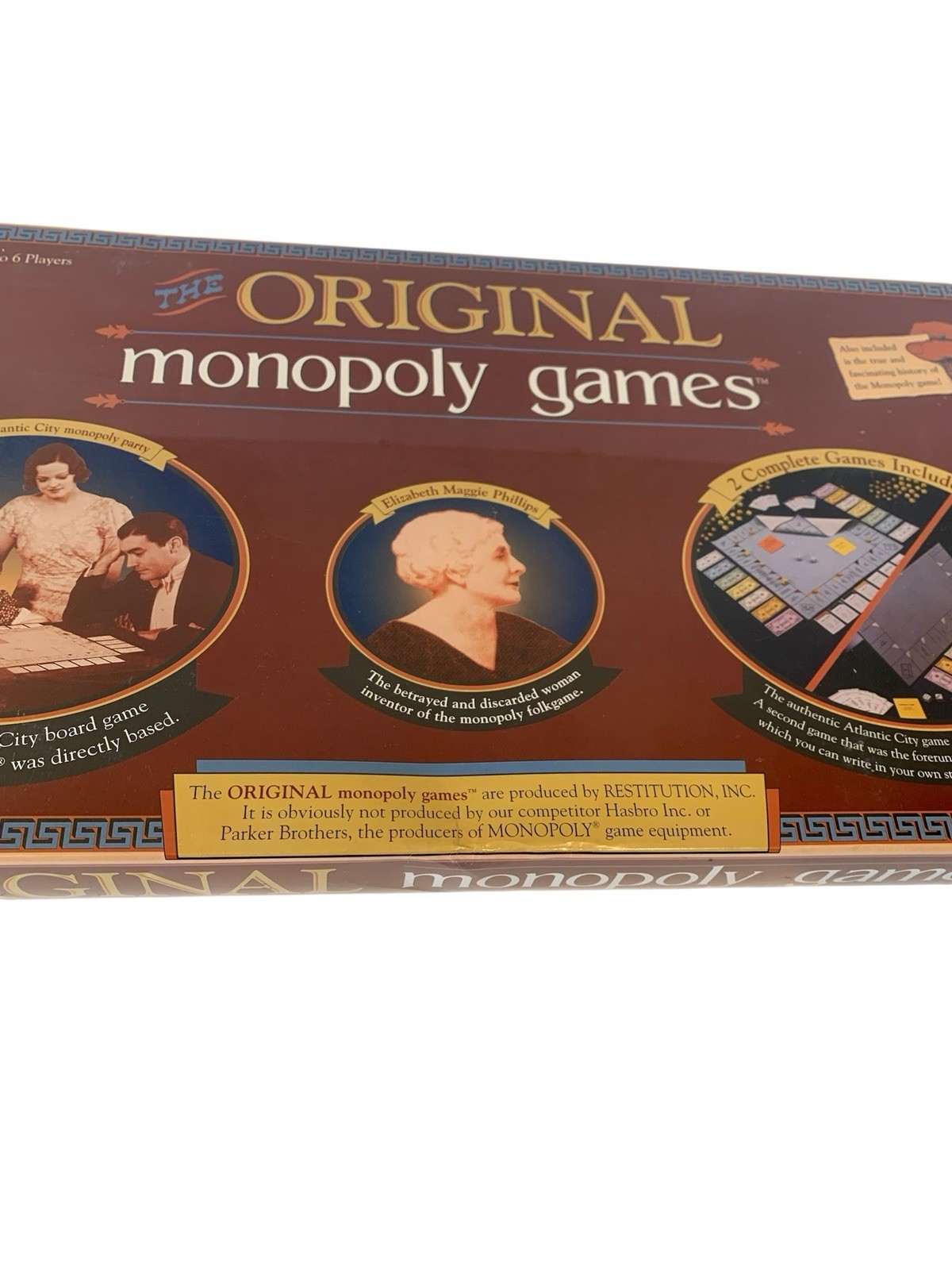 The ORIGINAL MONOPOLY 1930 & 1910 2 games w/ True History 1999 Restitution