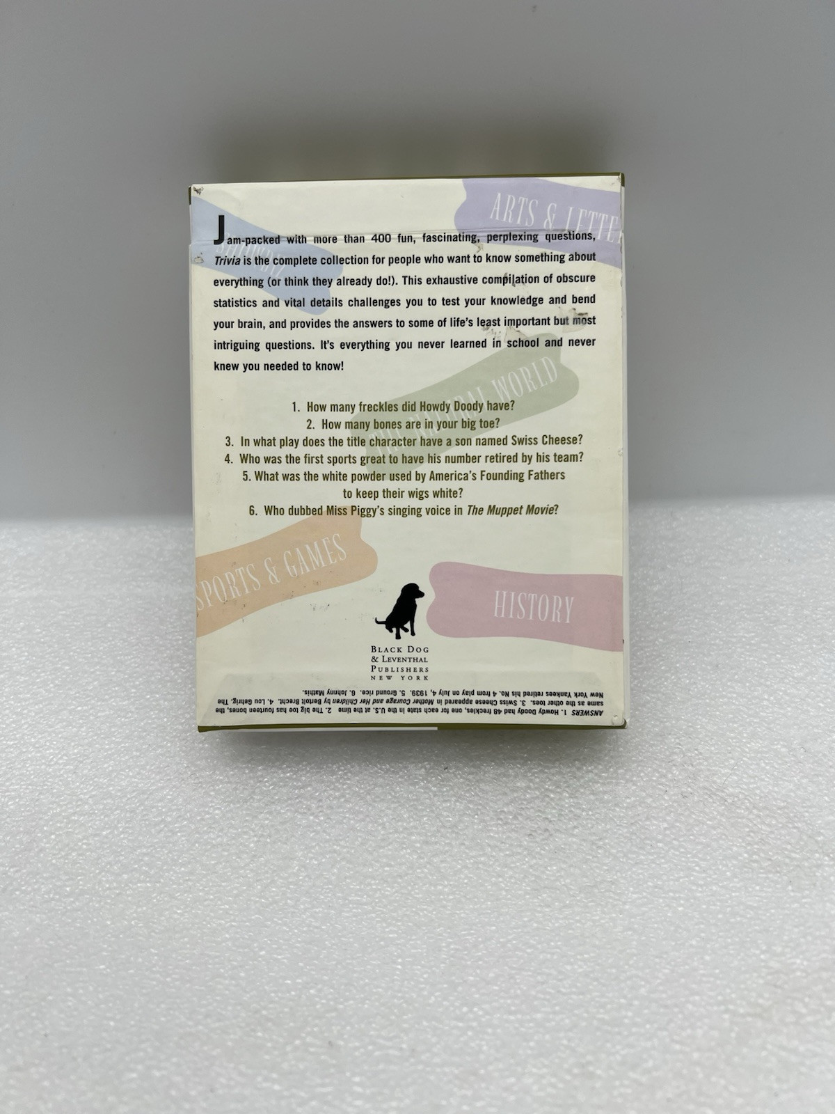 Trivia Game 424 Quirky Question For Die Hard Trivia Buffs Nerdy Cards EUC!