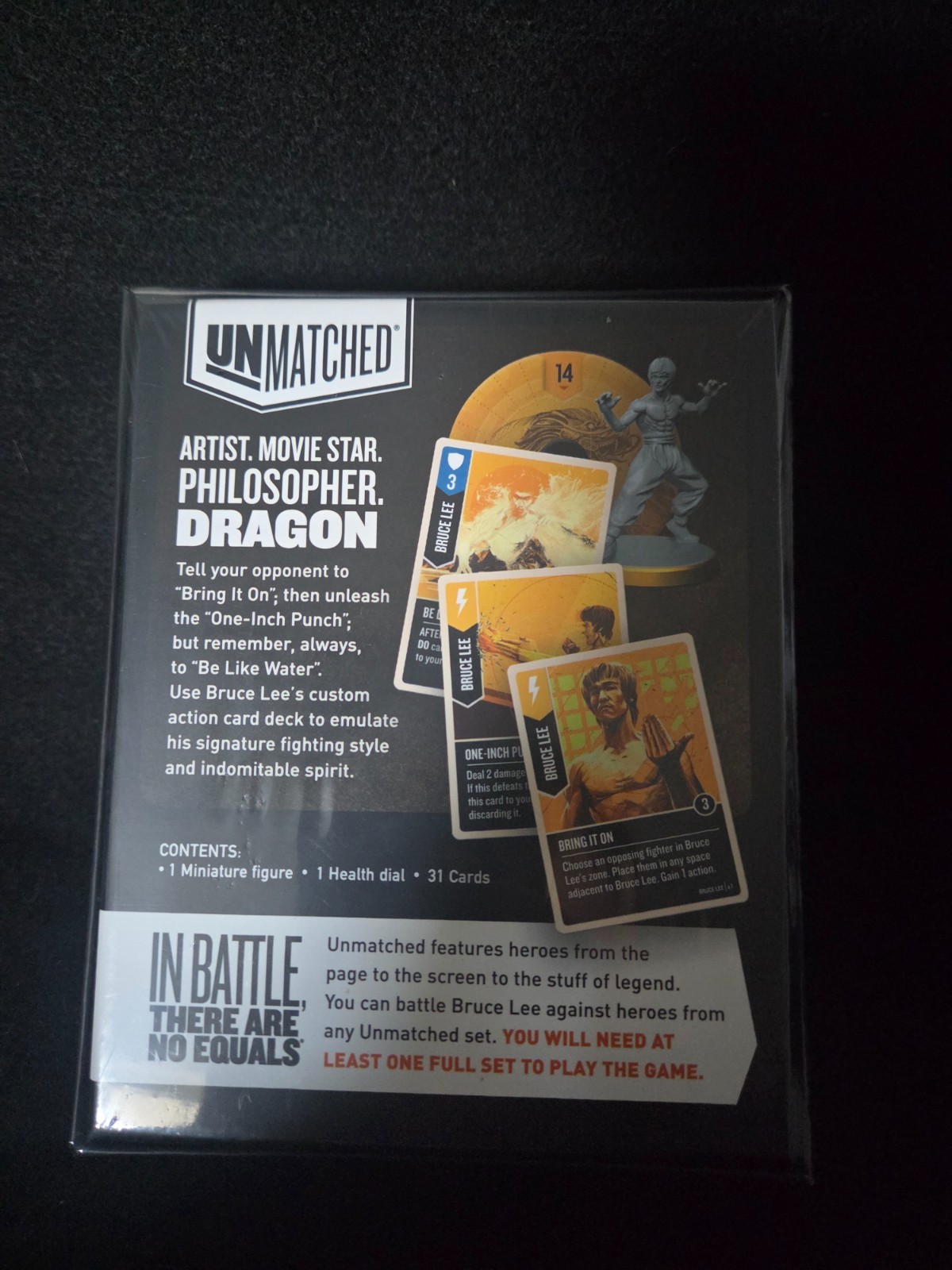 Bruce Lee Unmatched Sealed New W/ Unmatched Houdini Foil Promo Card A MAGICIAN