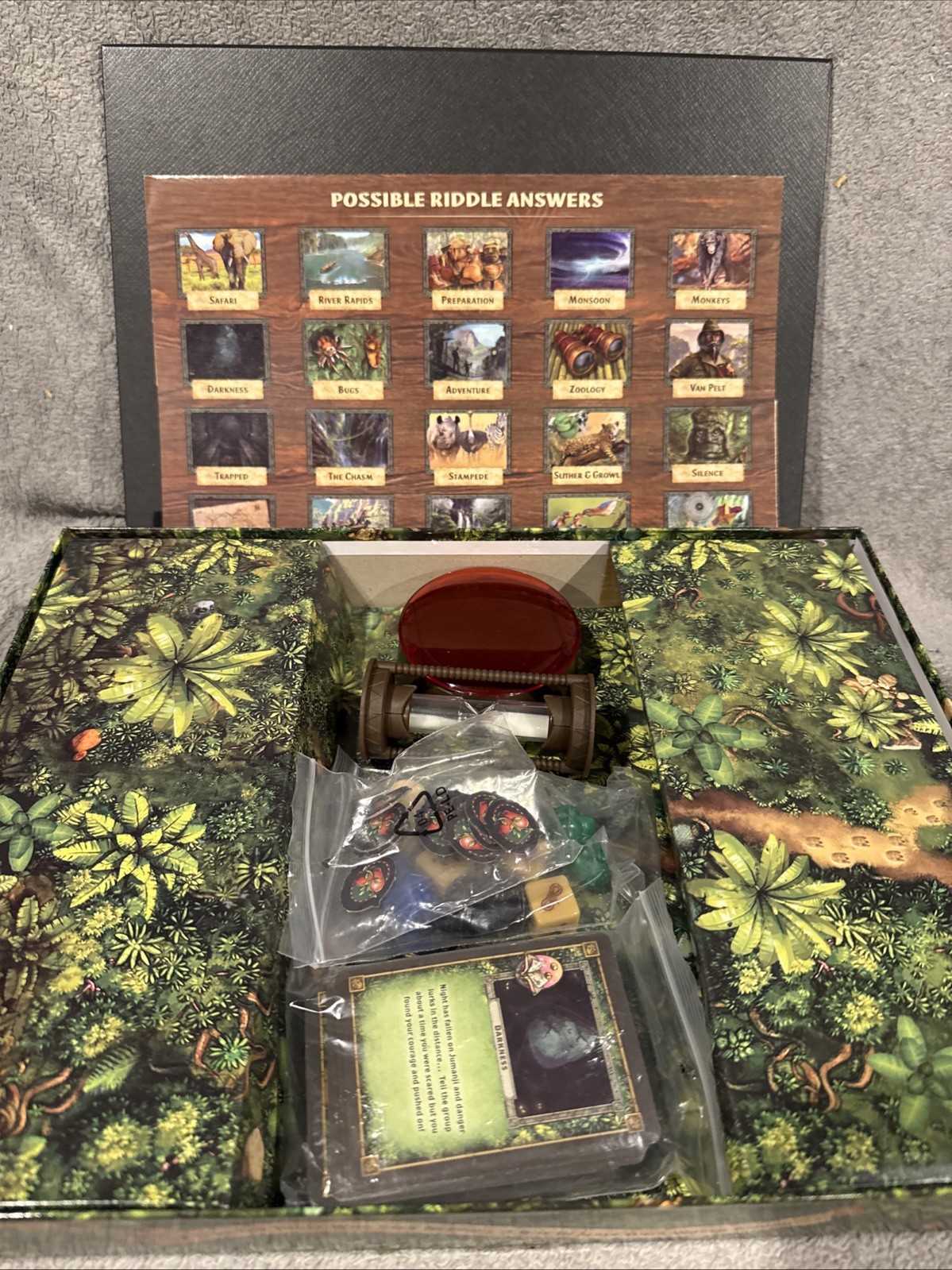 Jumanji The Game Spin Master Board Game 2-4 Players Ages 8+ Cardboard 2021