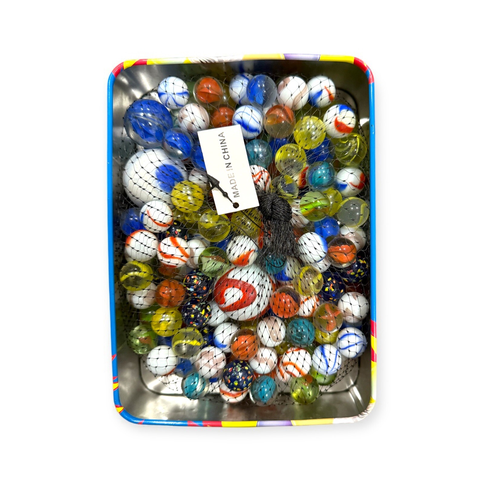 2008 Neato! 160 Marbles In A Tin Box by Toysmith – Retro Nostalgia – Brand New